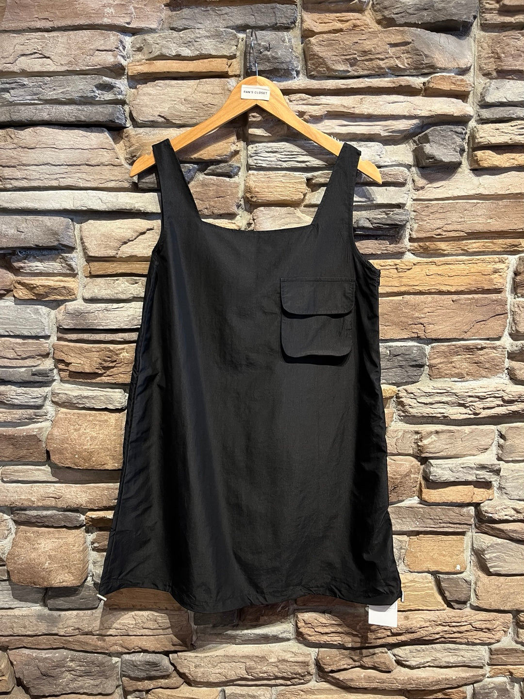 Denim Weave Nylon Mini Dress