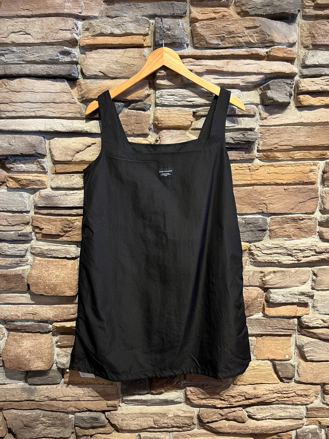 Denim Weave Nylon Mini Dress