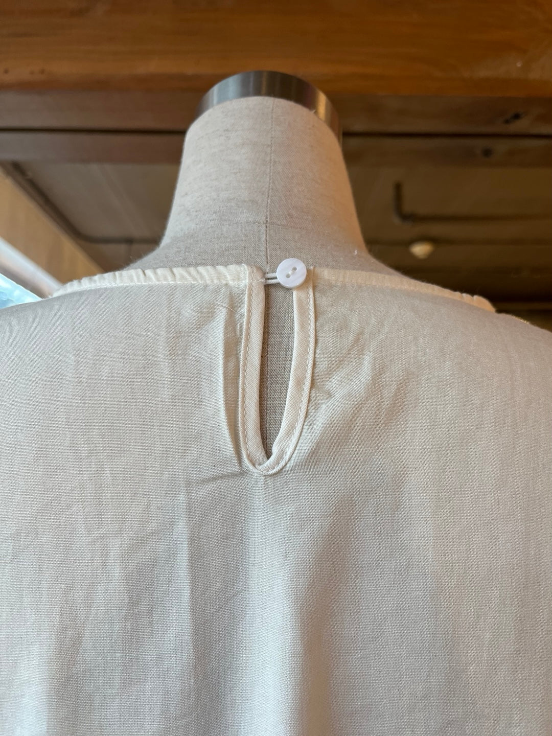 Side Tie Eyelet Blouse