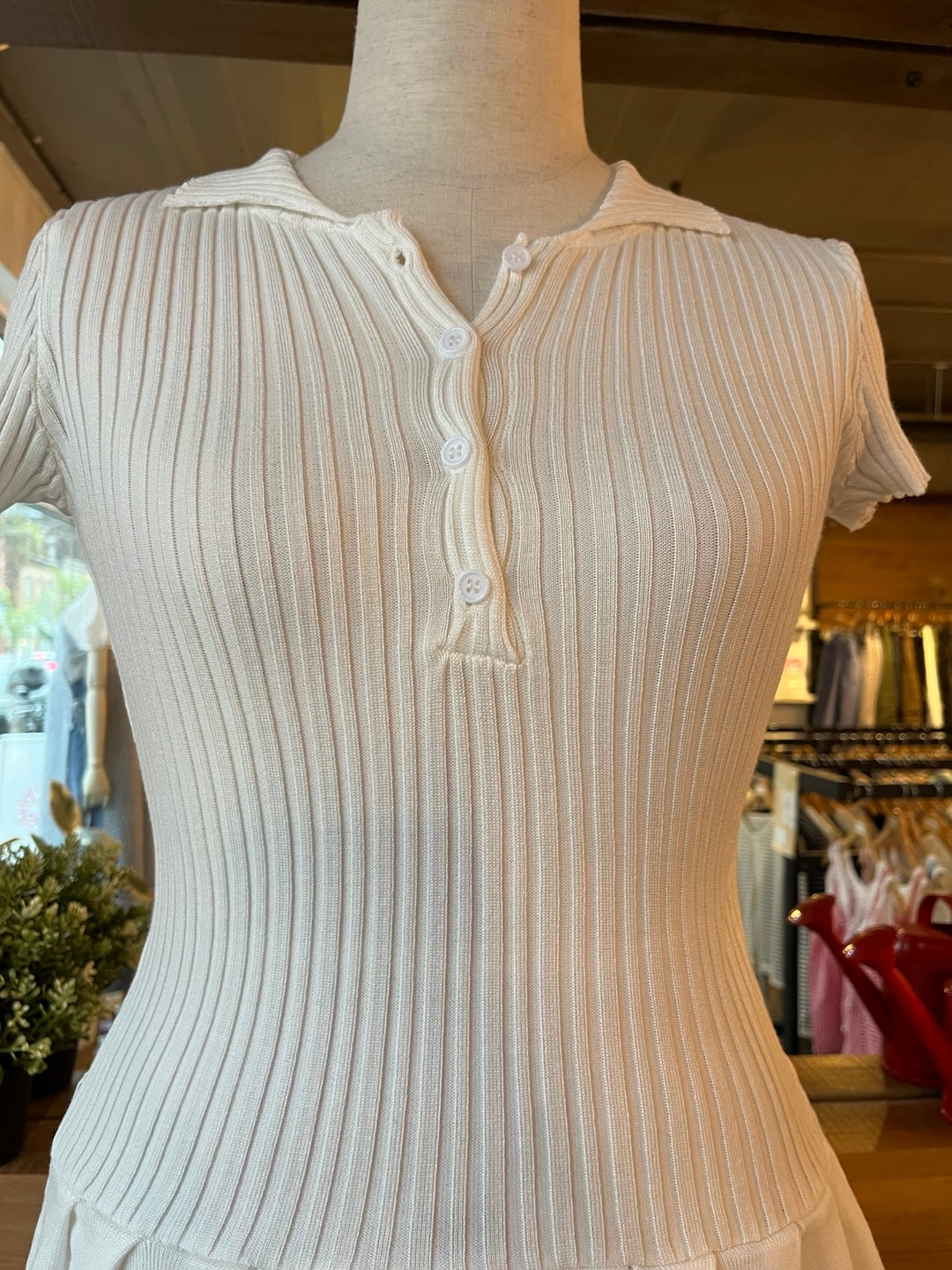 Ribbed Stretch Mini Dress