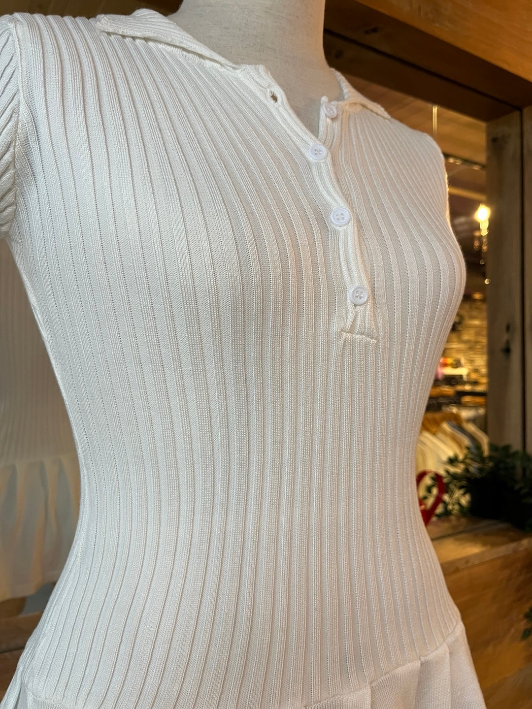 Ribbed Stretch Mini Dress