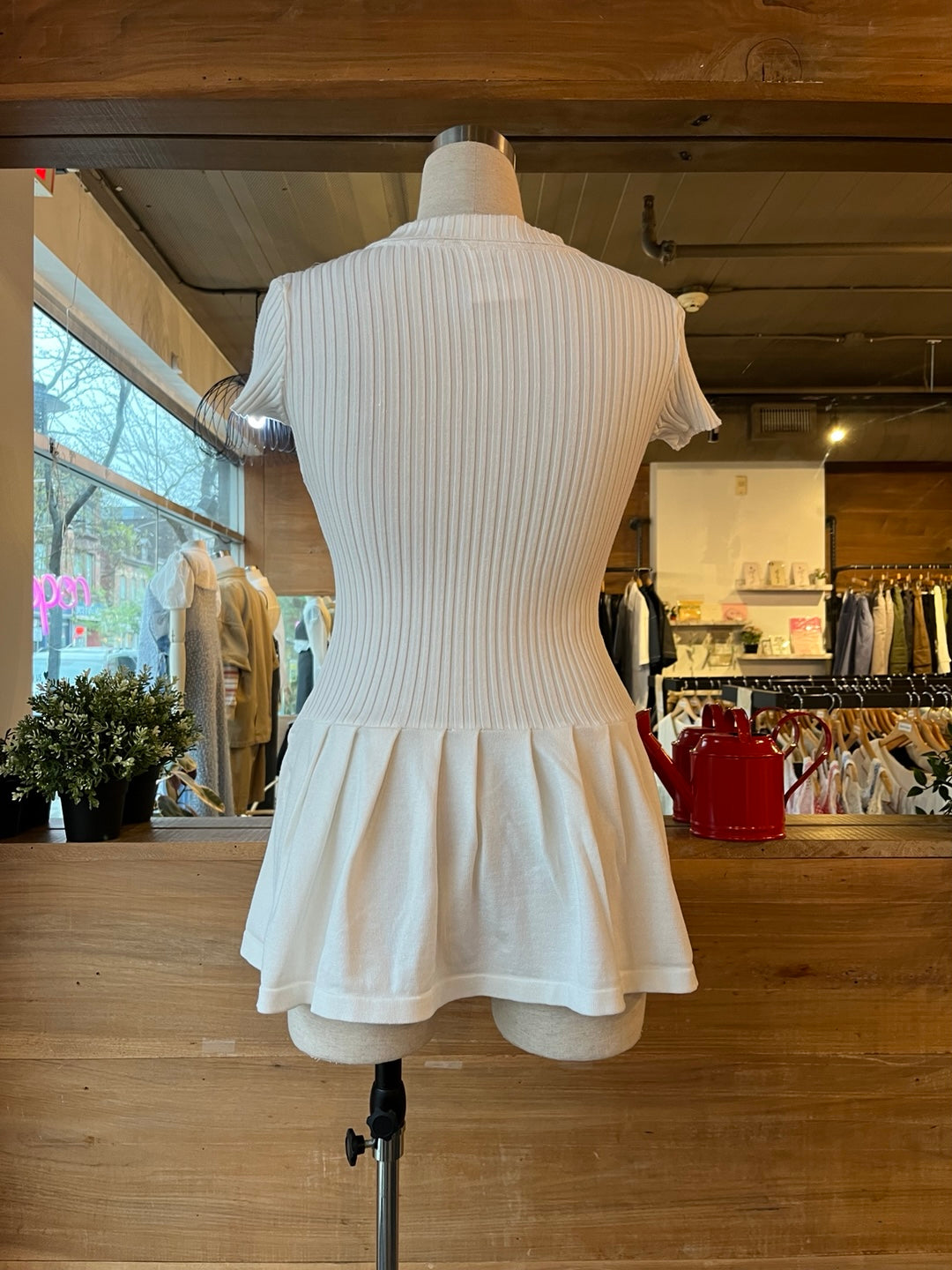Ribbed Stretch Mini Dress