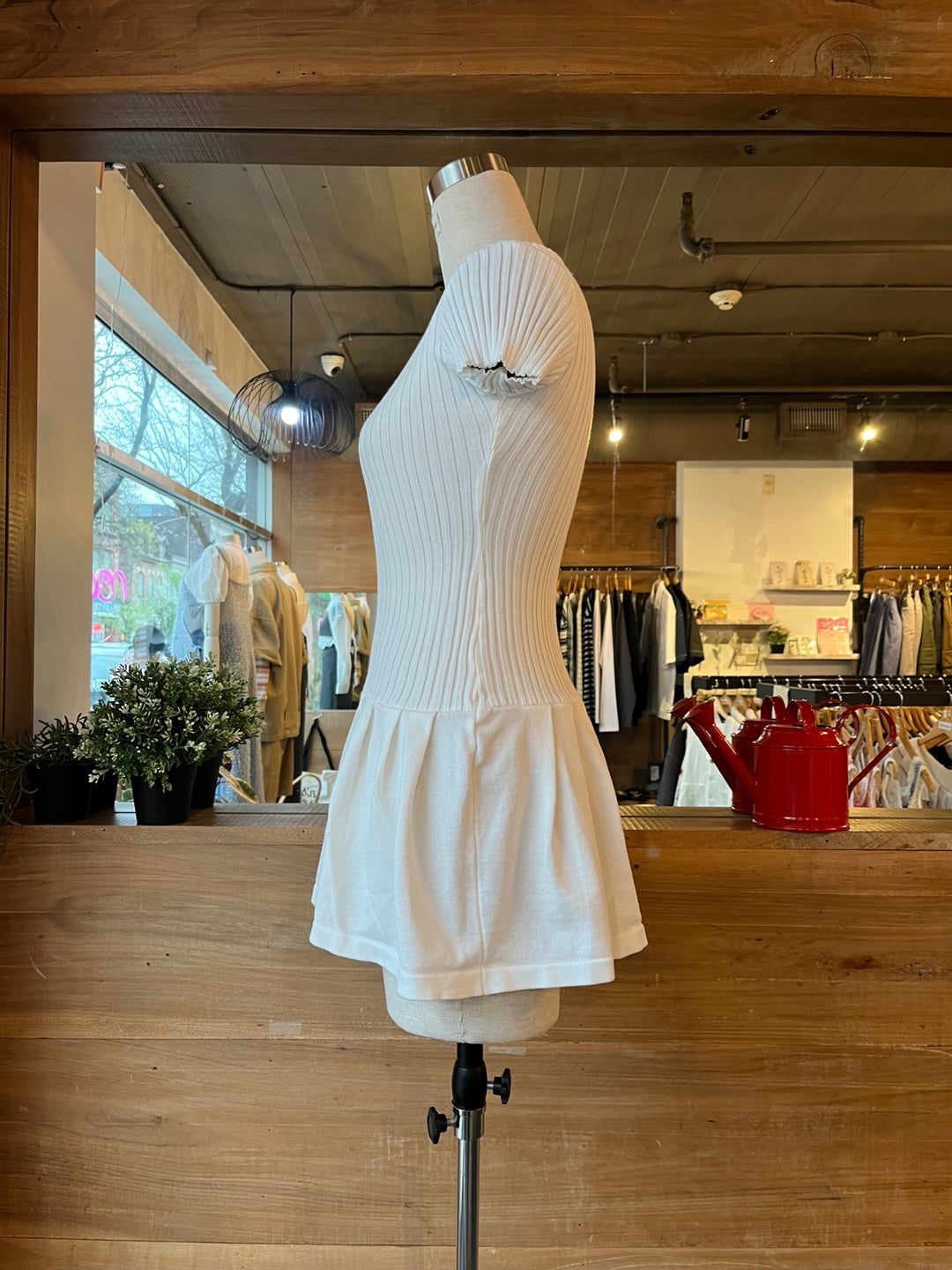 Ribbed Stretch Mini Dress