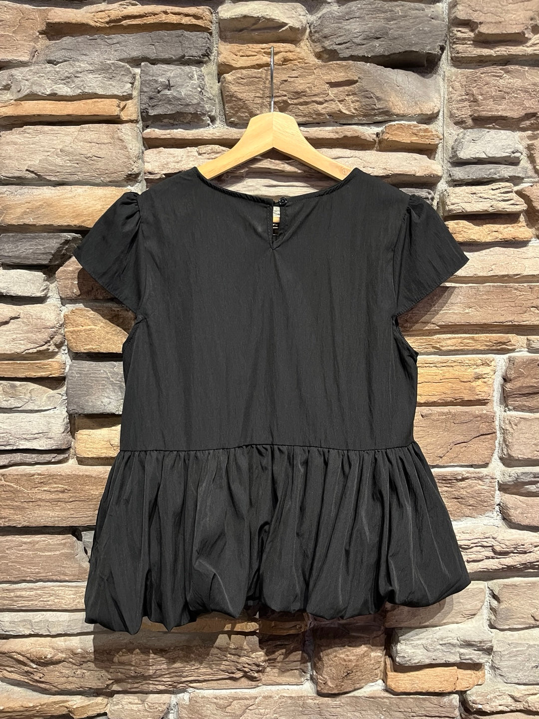 Bubble Peplum Top