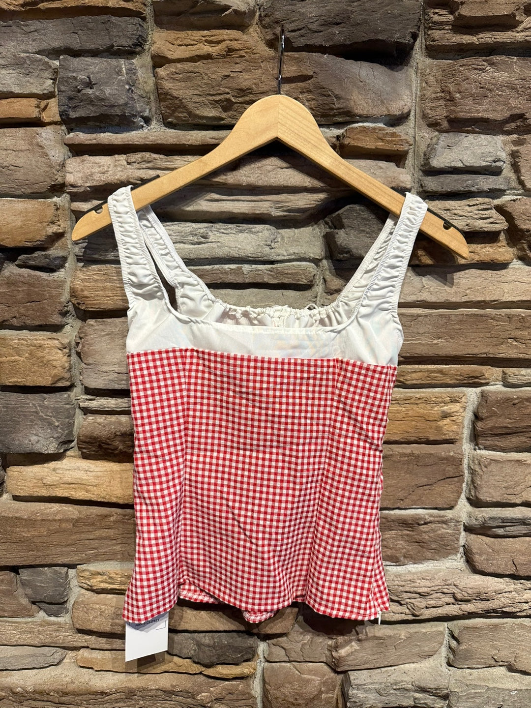 Gingham Milkmaid Top
