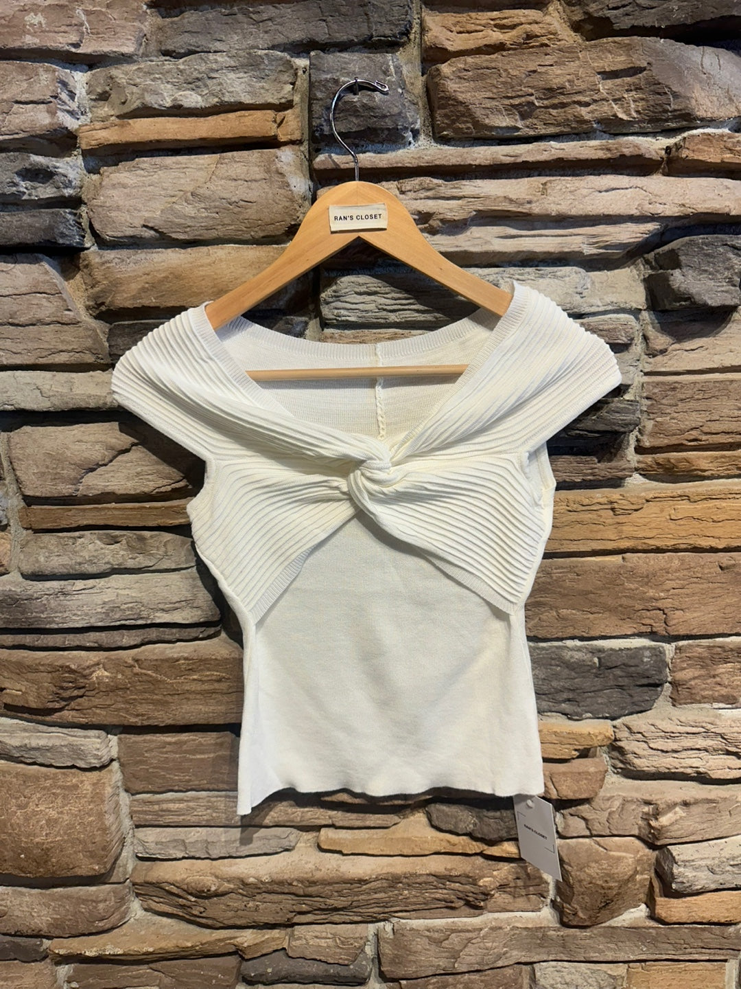 Off the Shoulder Knit Top