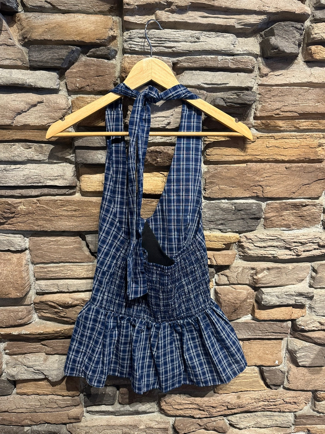 Plaid Halter Top