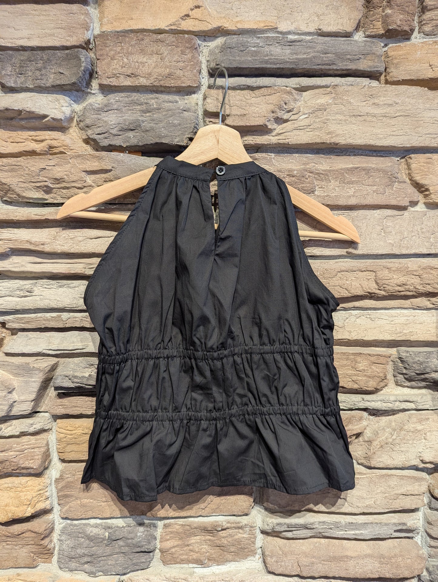 High Neck Shirred Top