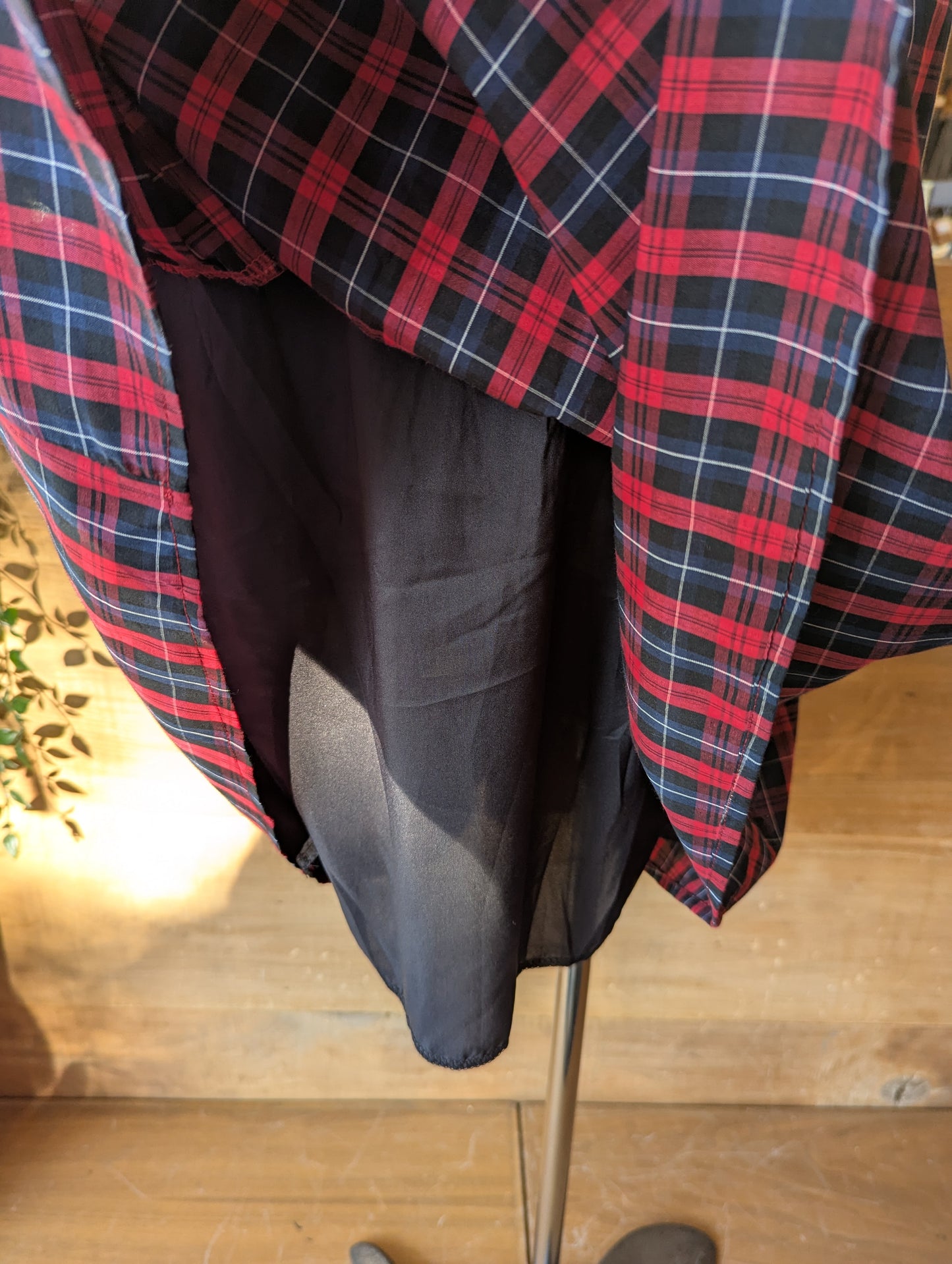 Plaid Midi Skirt