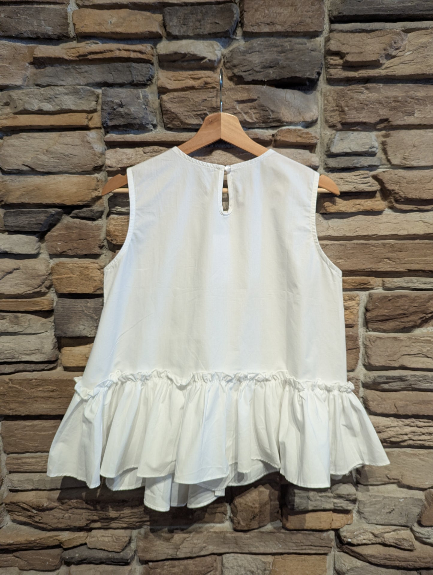 Asymmetric Detail Sleeveless Top
