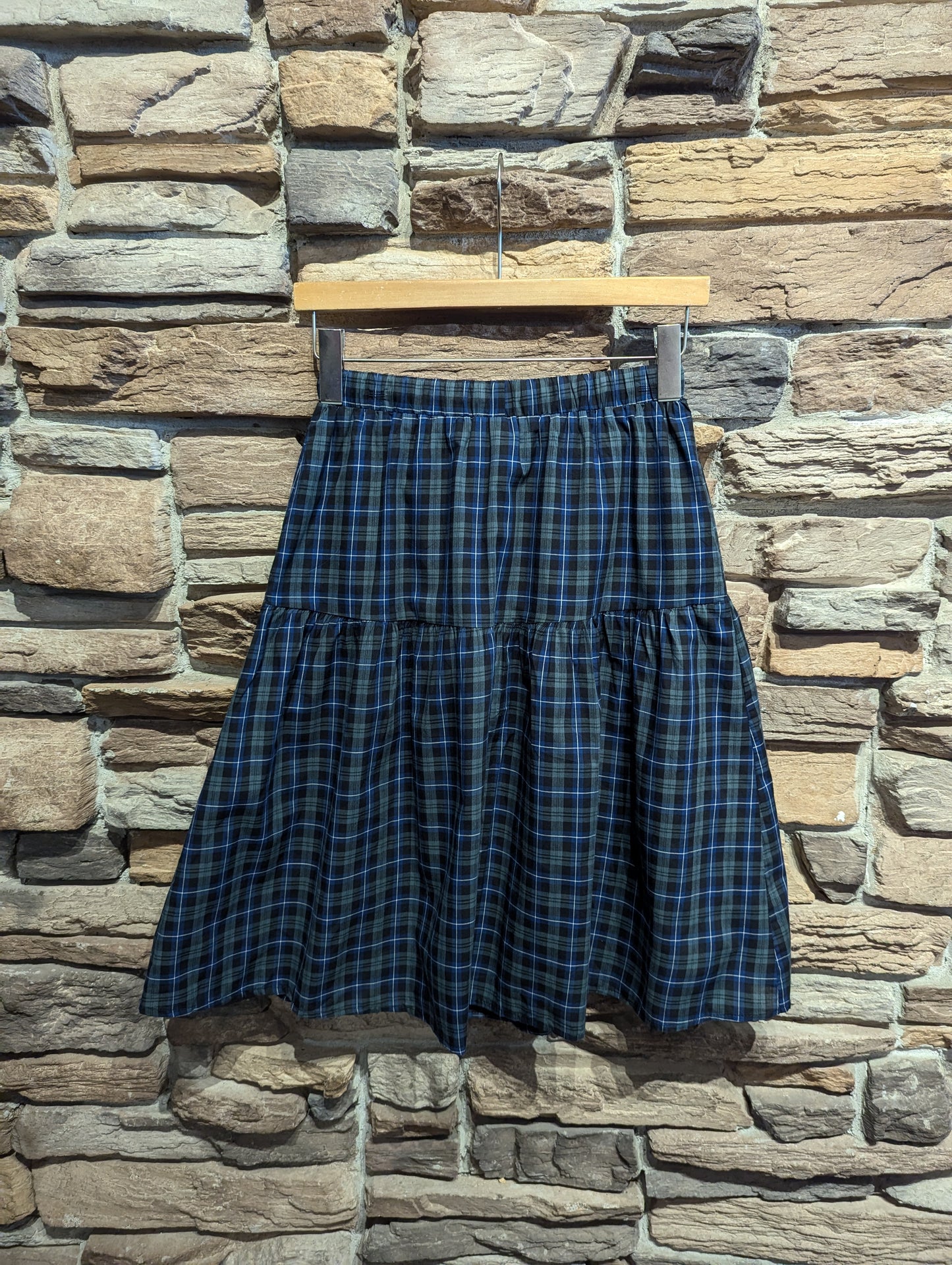 Plaid Midi Skirt