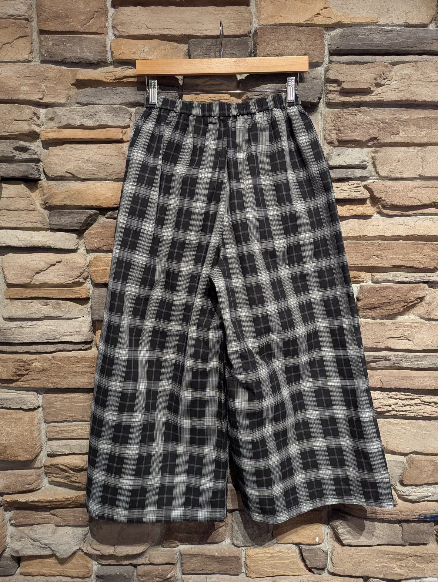Wide Leg Plaid Pants