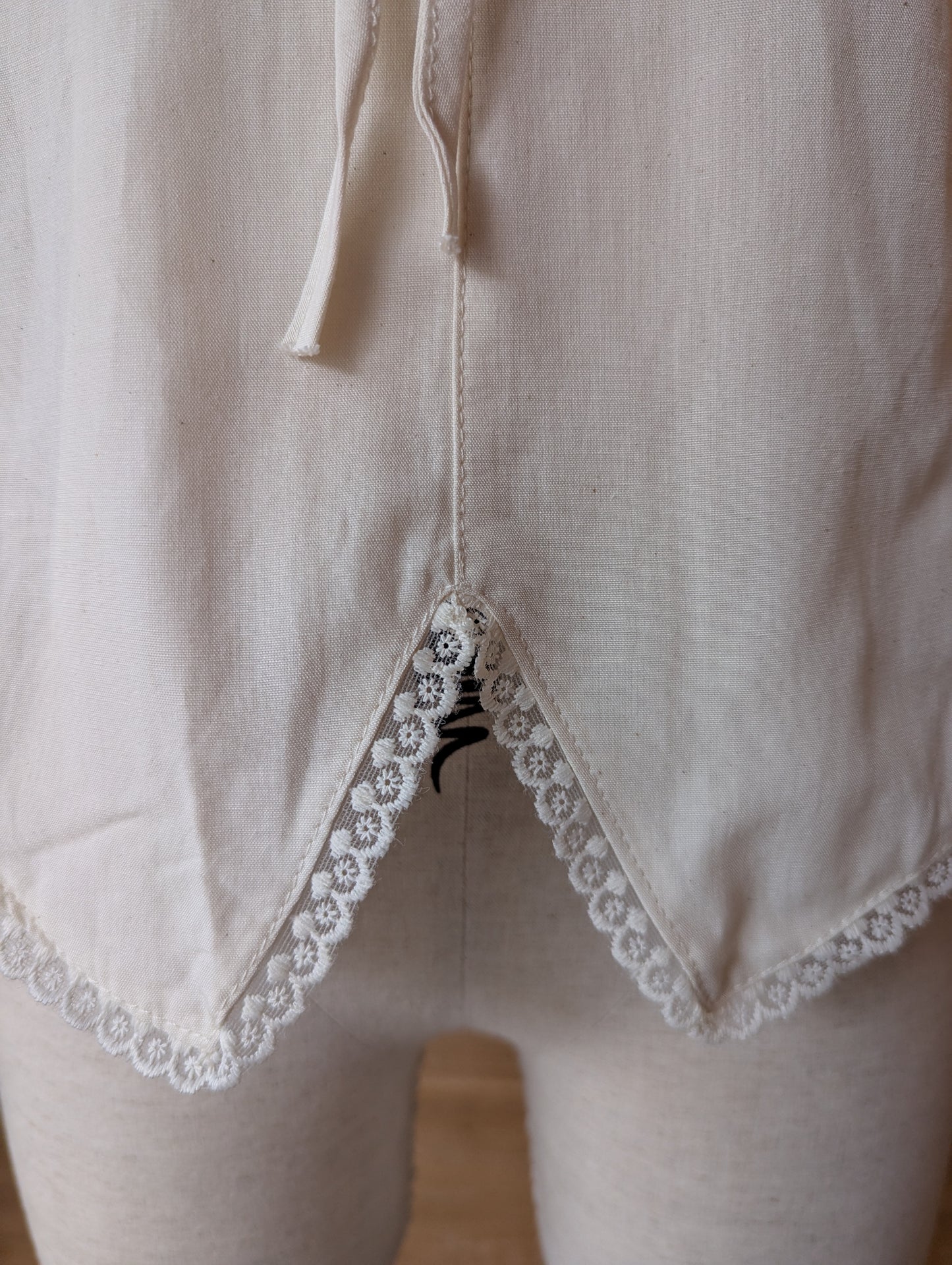 Square Neck Lace Detail Top