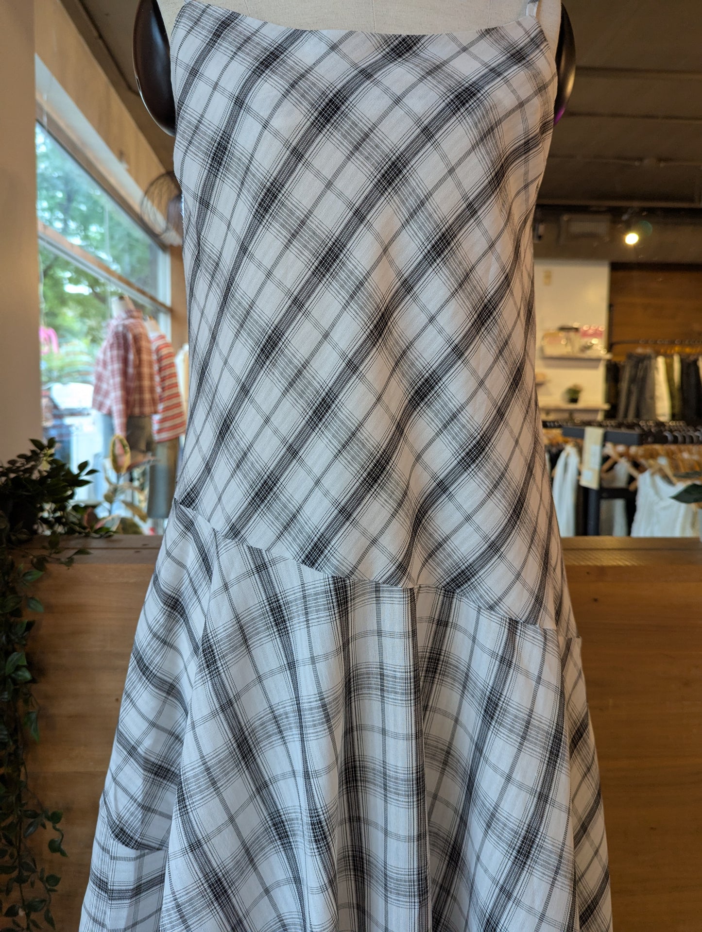 Plaid Maxi Dress