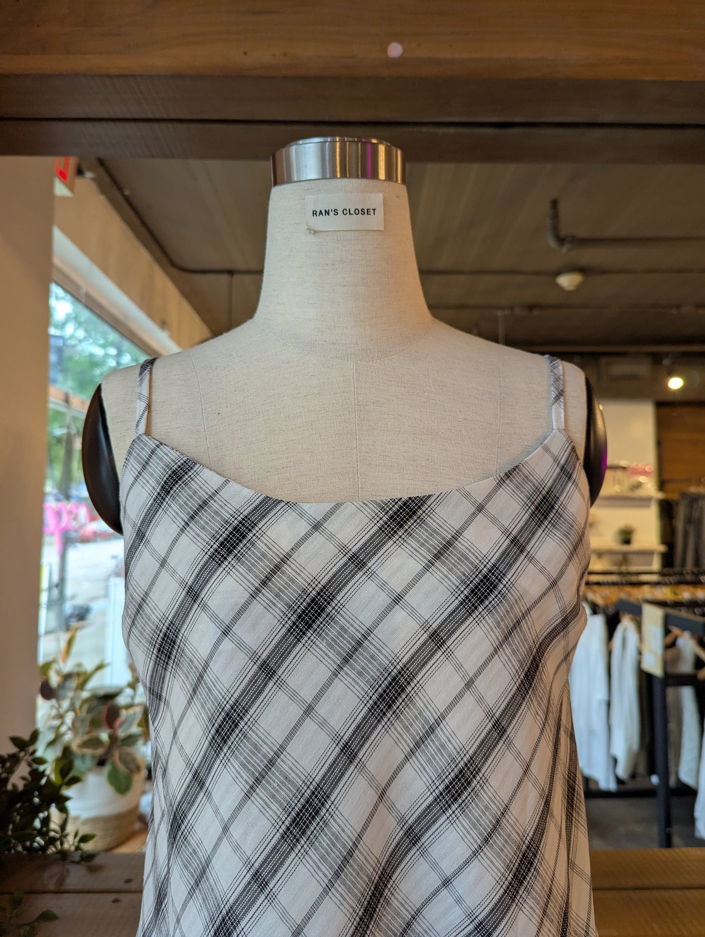 Plaid Maxi Dress