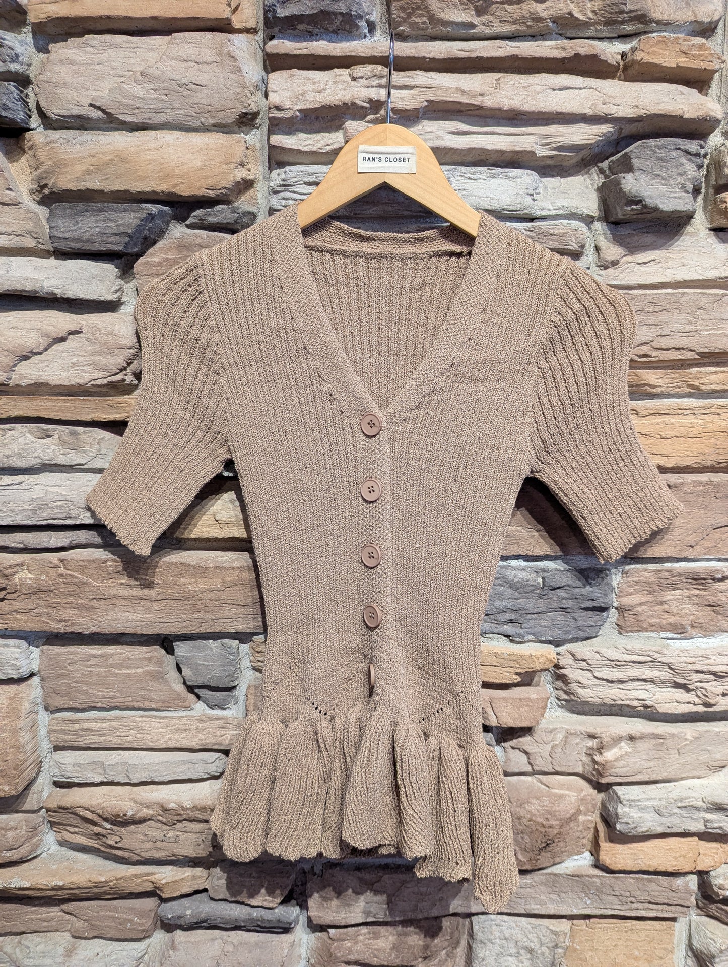 Knit Peplum Top