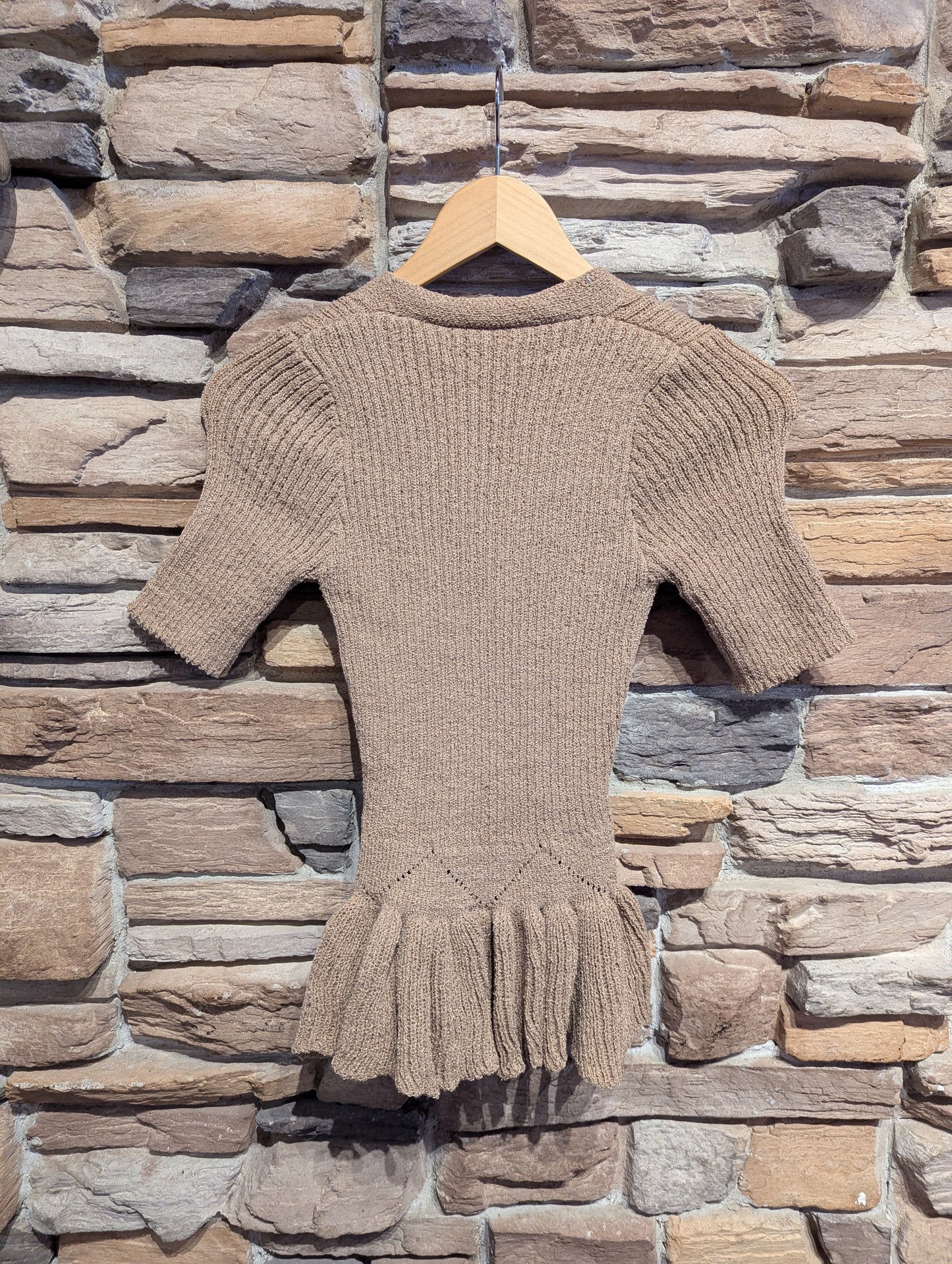 Knit Peplum Top