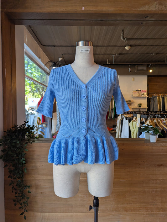 Knit Peplum Top