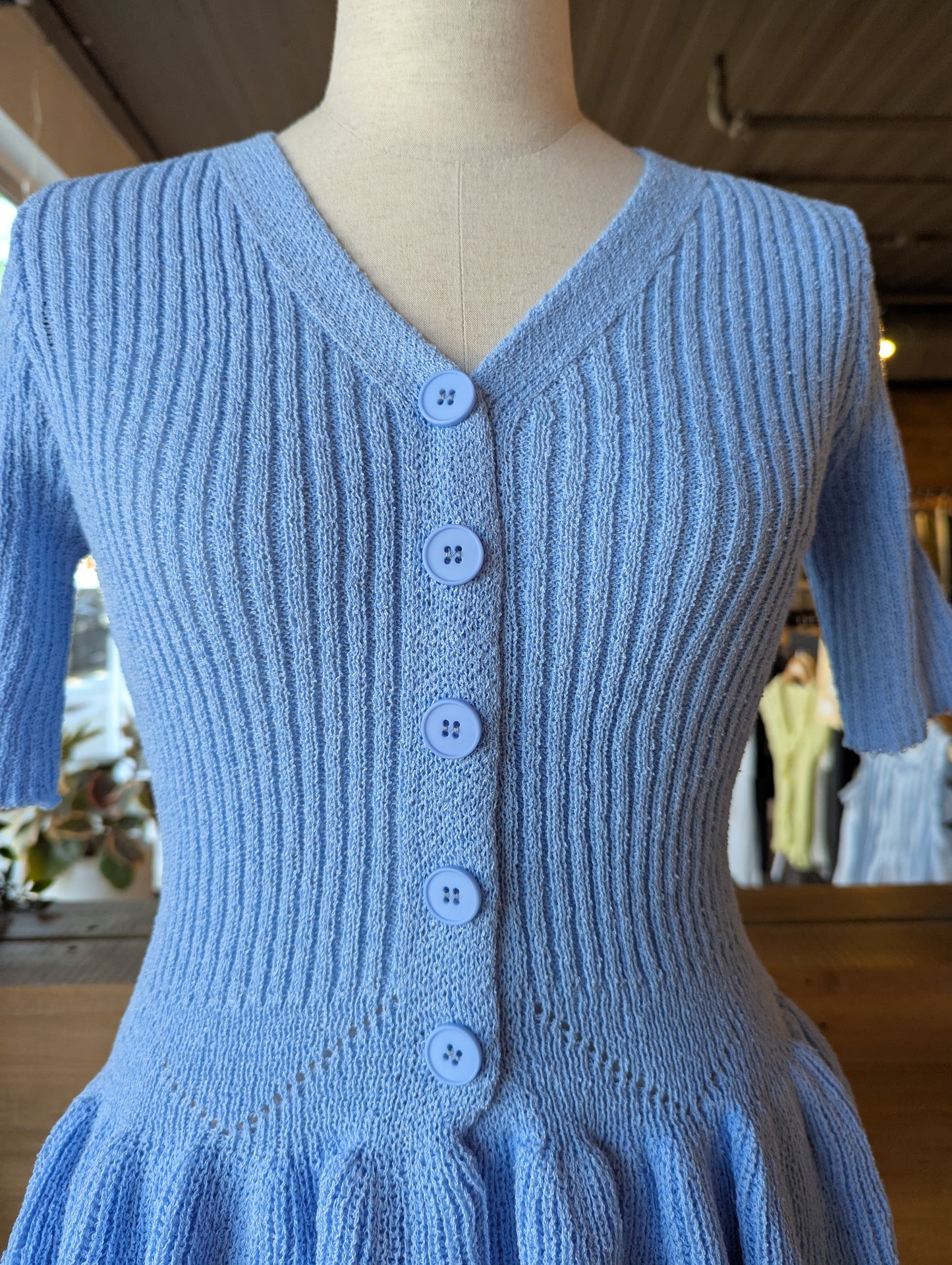 Knit Peplum Top
