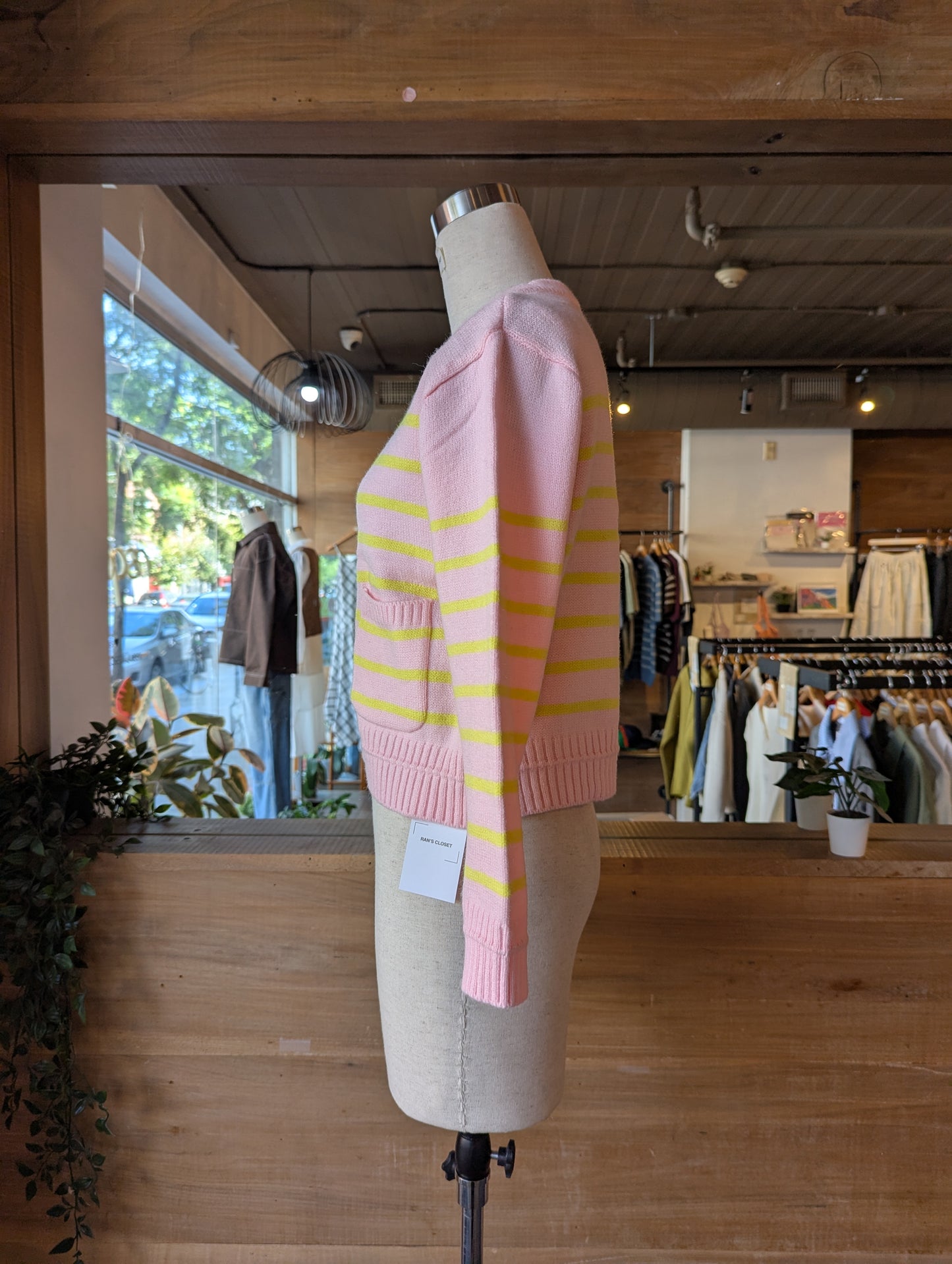 Striped Cardigan with Pockets