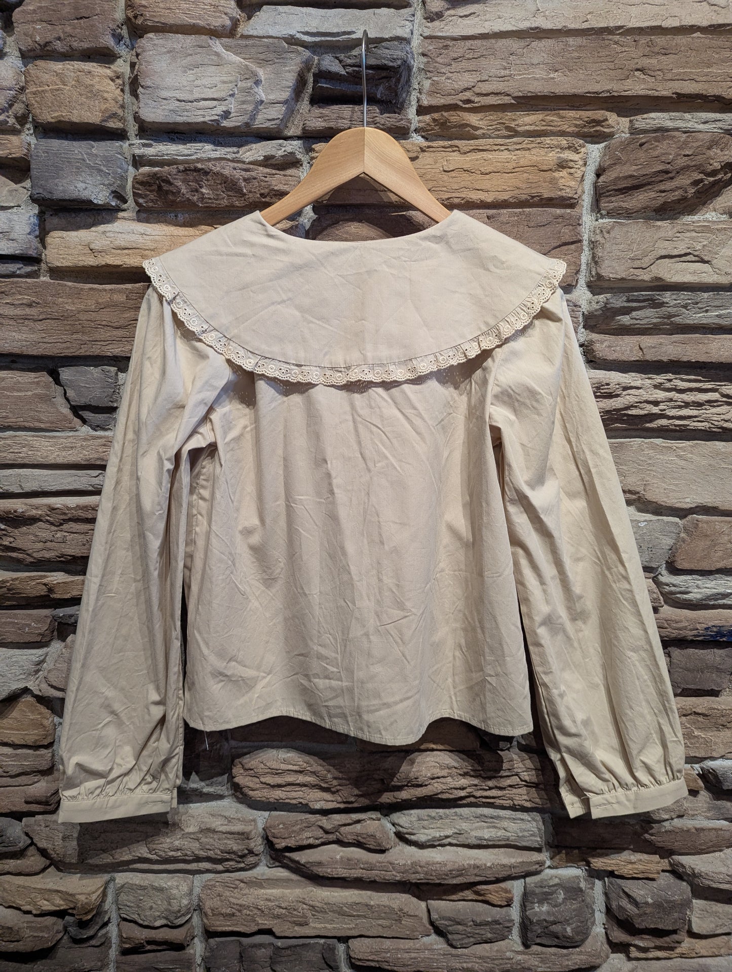 Peter Pan Collar Button Up Blouse