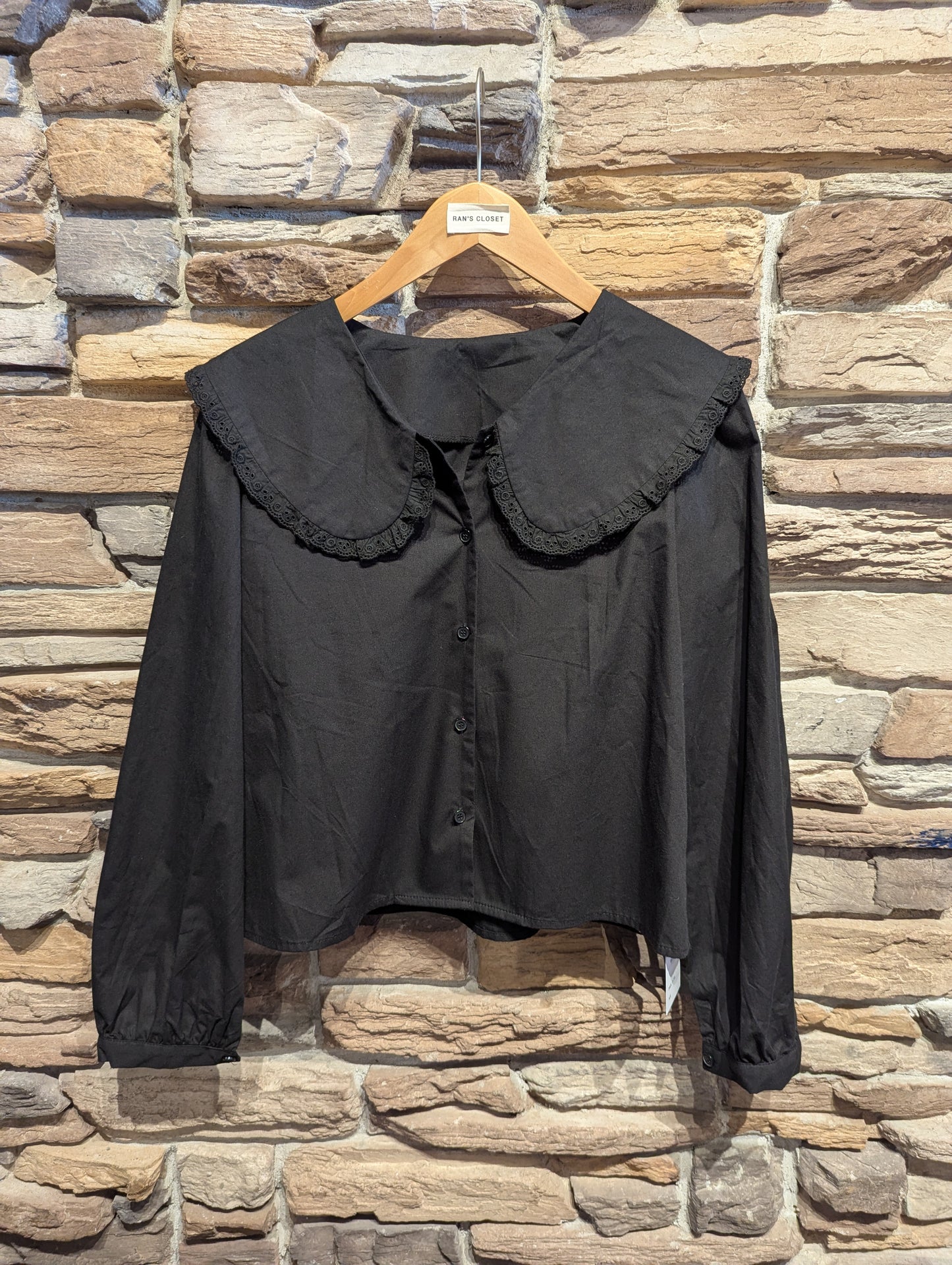Peter Pan Collar Button Up Blouse