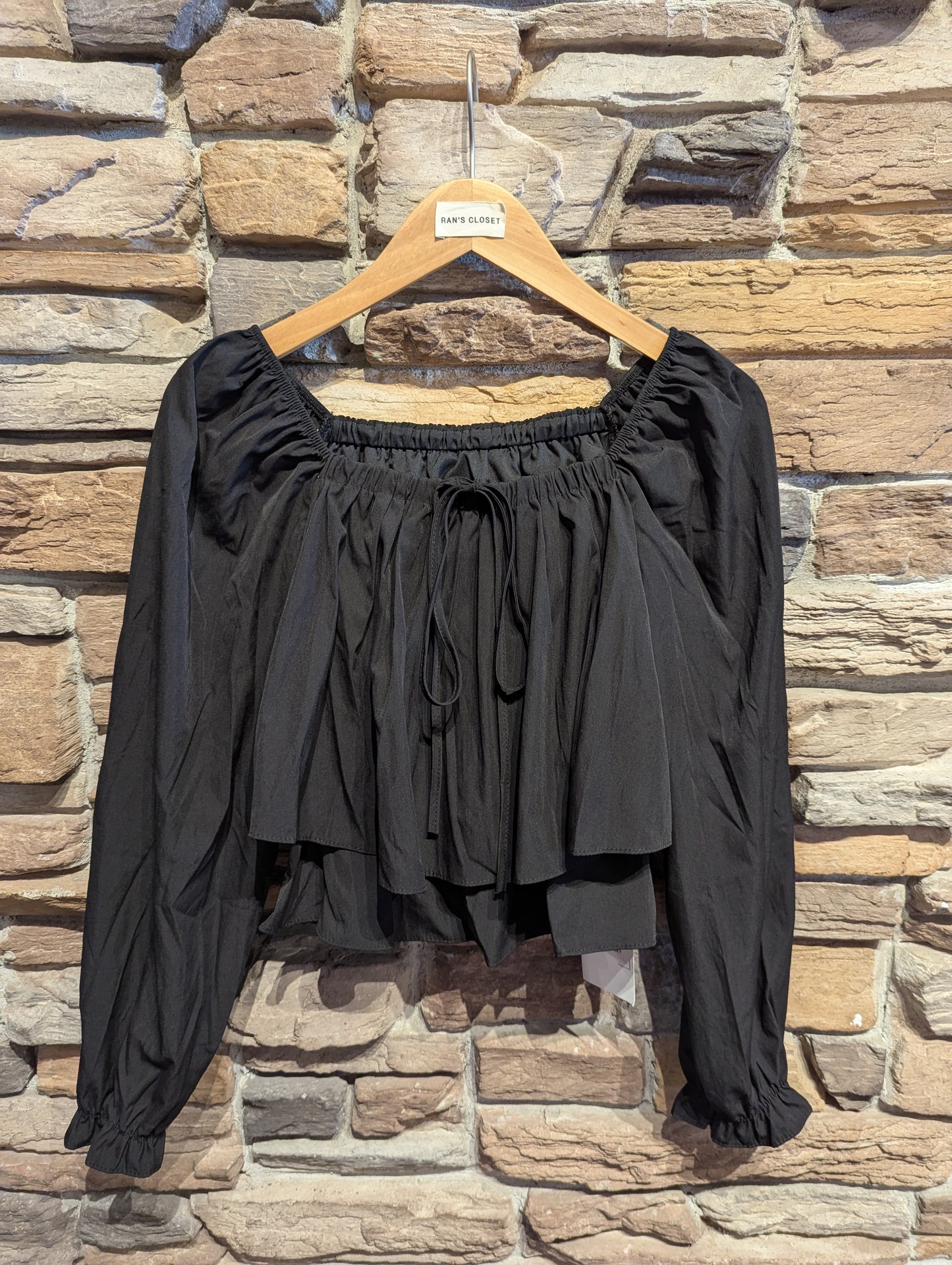 Tiered Off Shoulder Blouse with Bow