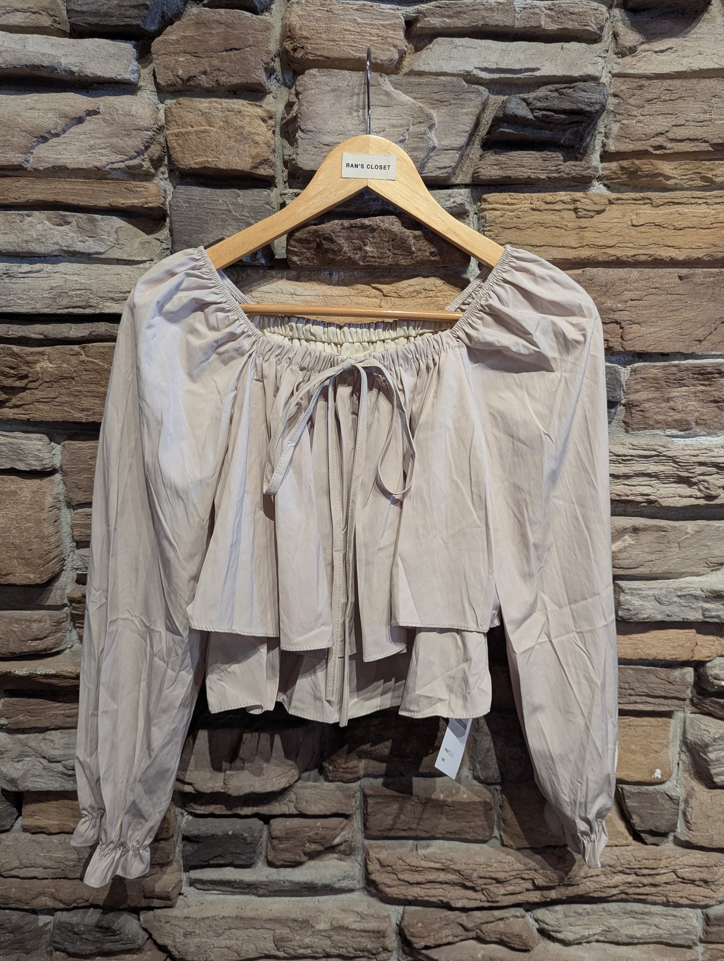 Tiered Off Shoulder Blouse with Bow