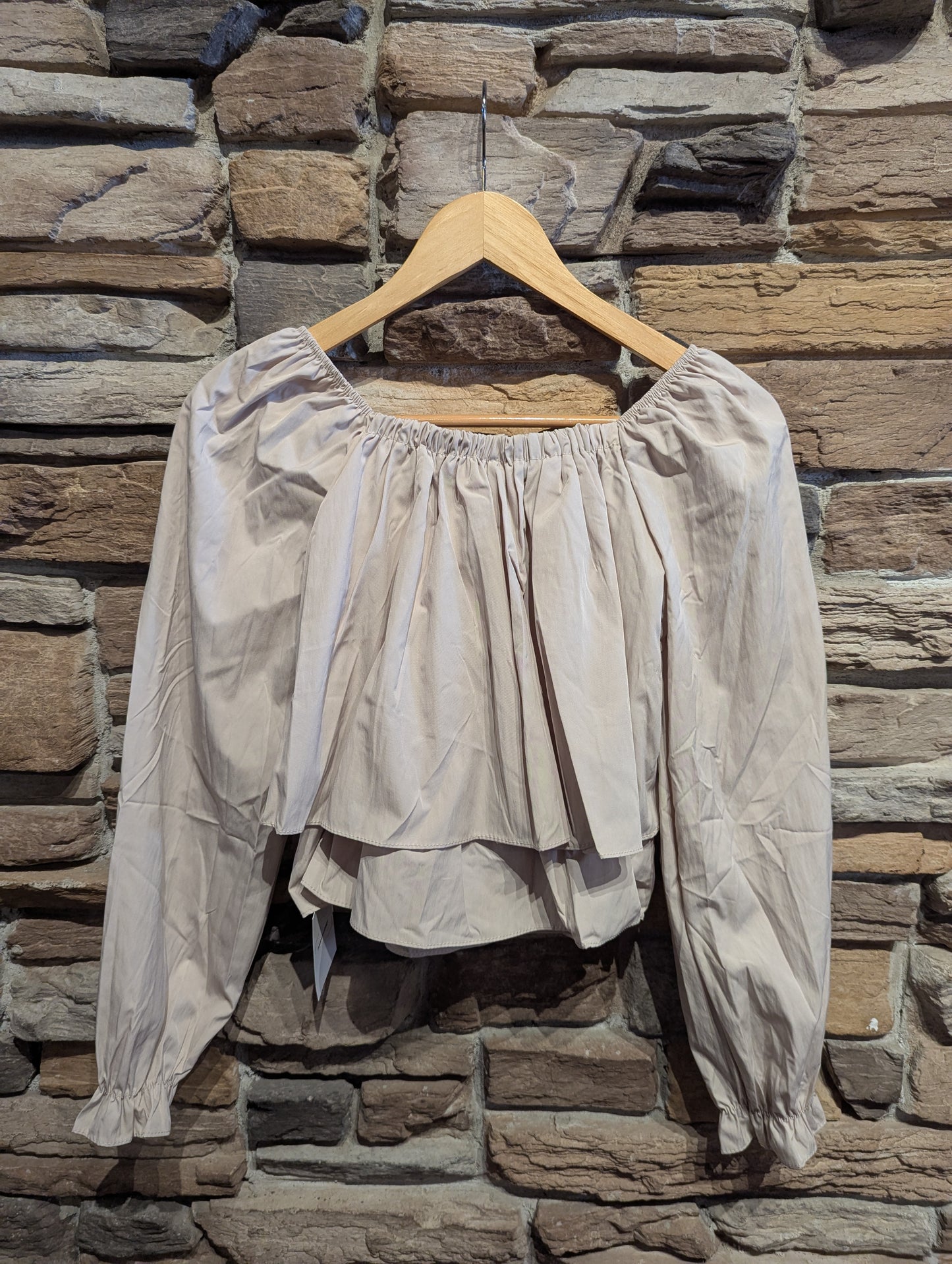 Tiered Off Shoulder Blouse with Bow