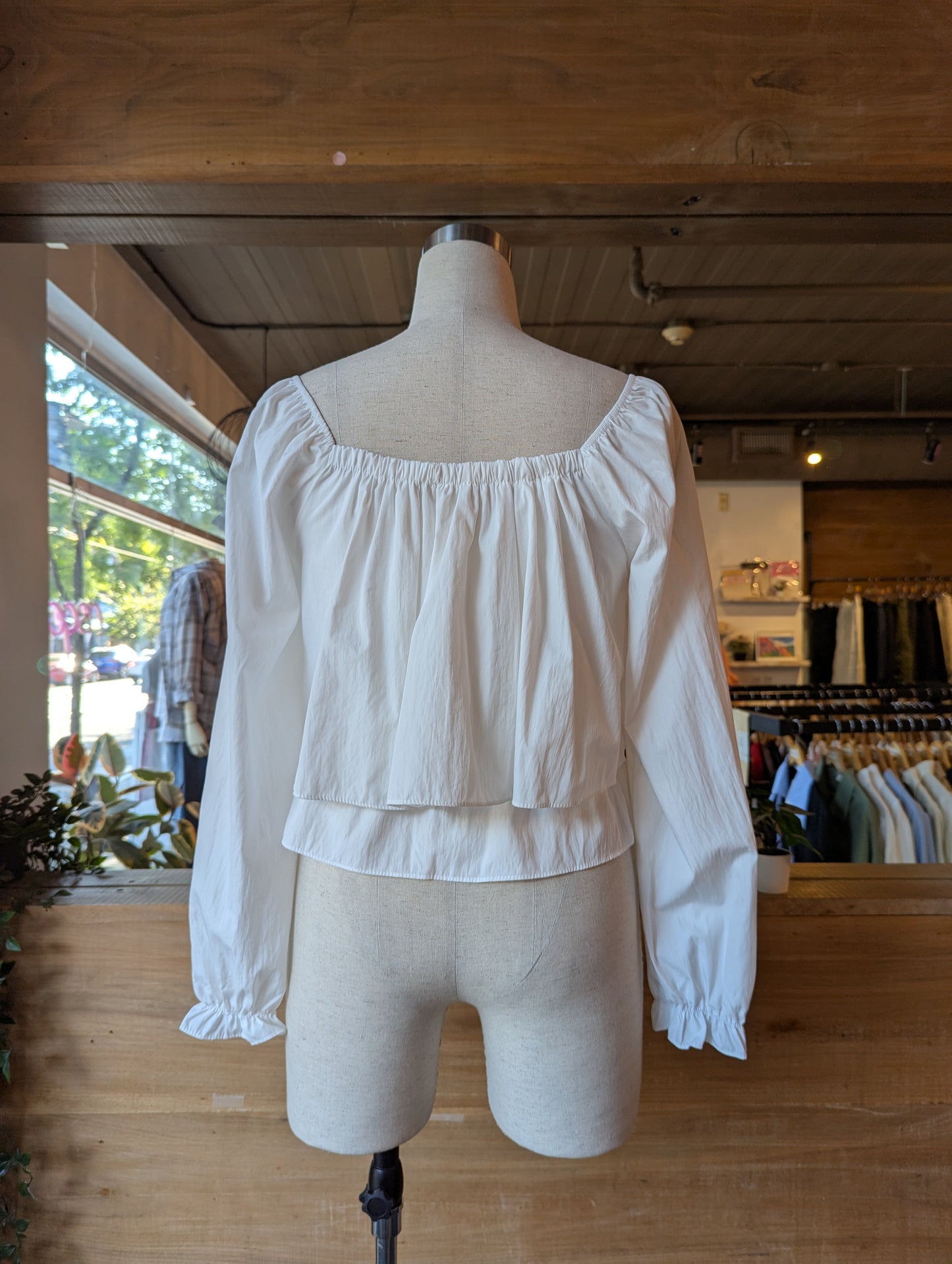 Tiered Off Shoulder Blouse with Bow
