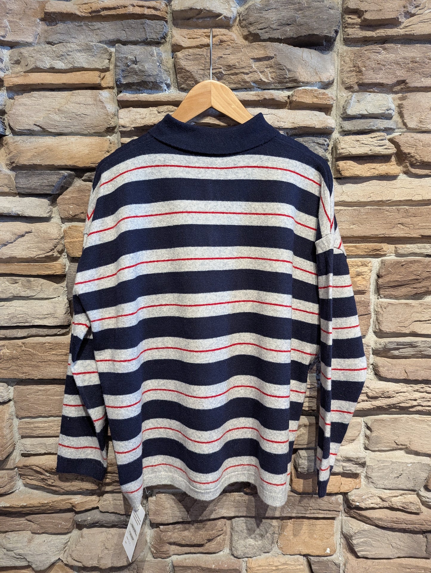 Oversized Henley Swearter
