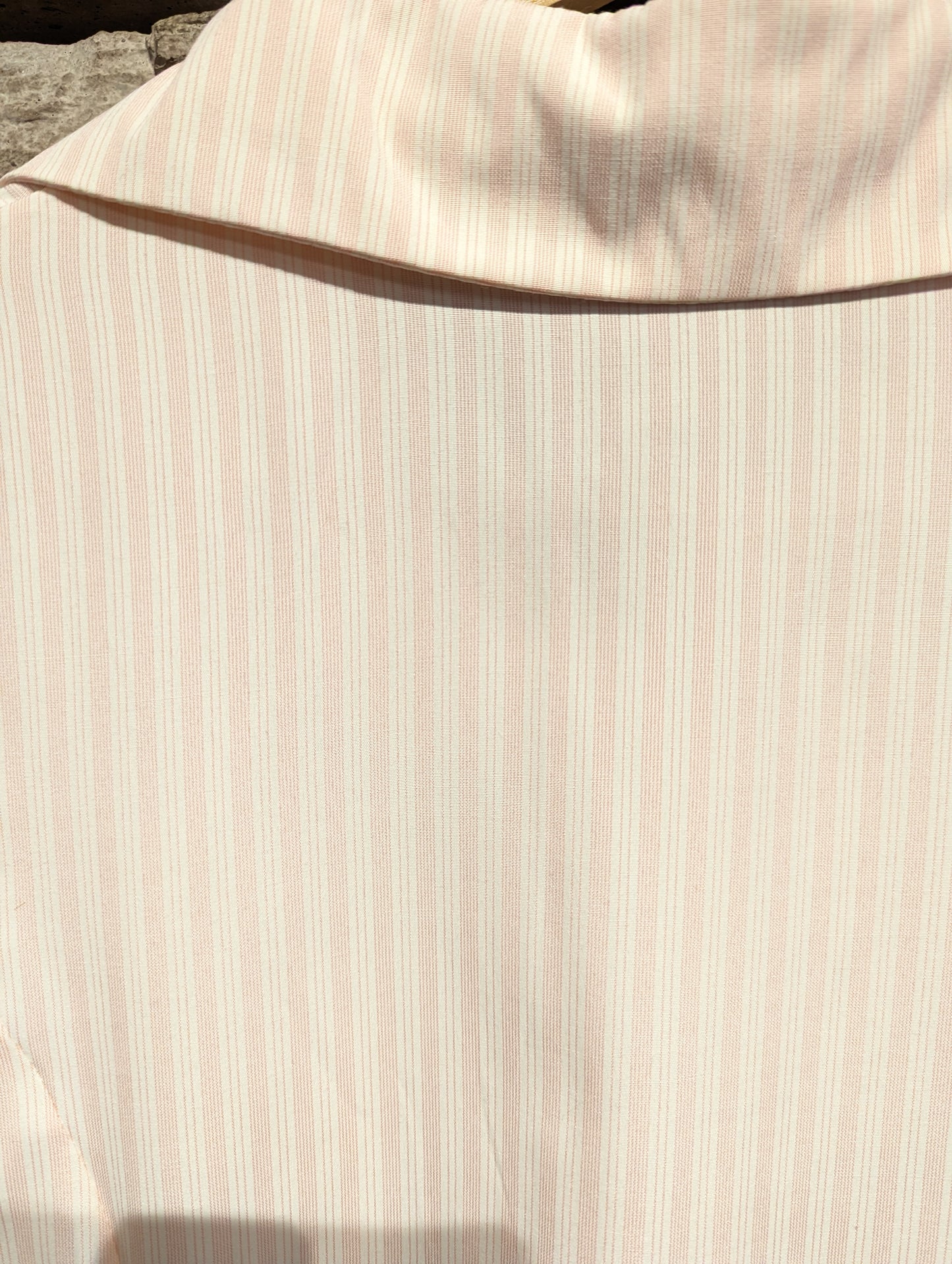 Striped Pintuck Button up