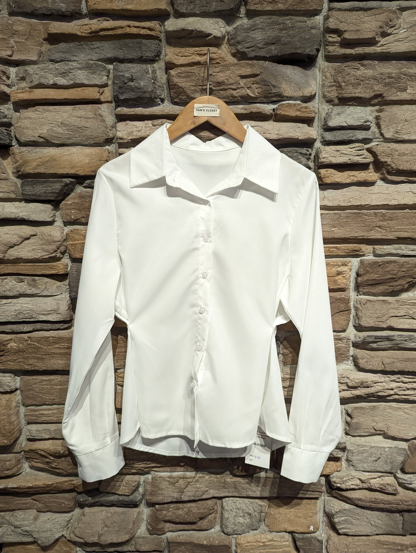 Side Button Cinch Blouse