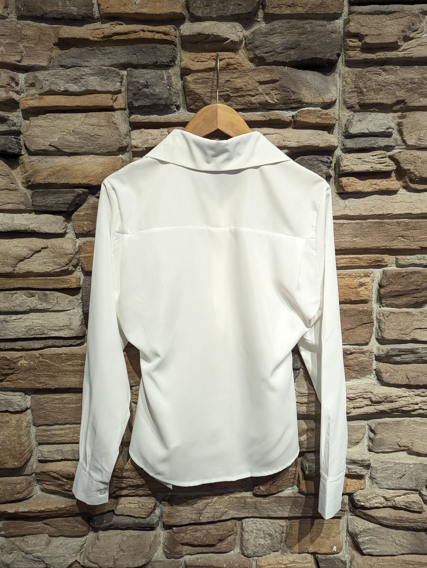 Side Button Cinch Blouse