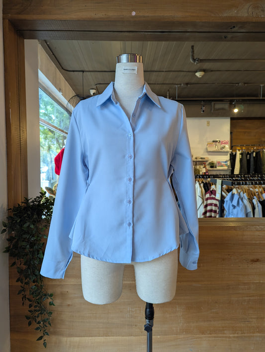 Side Button Cinch Blouse