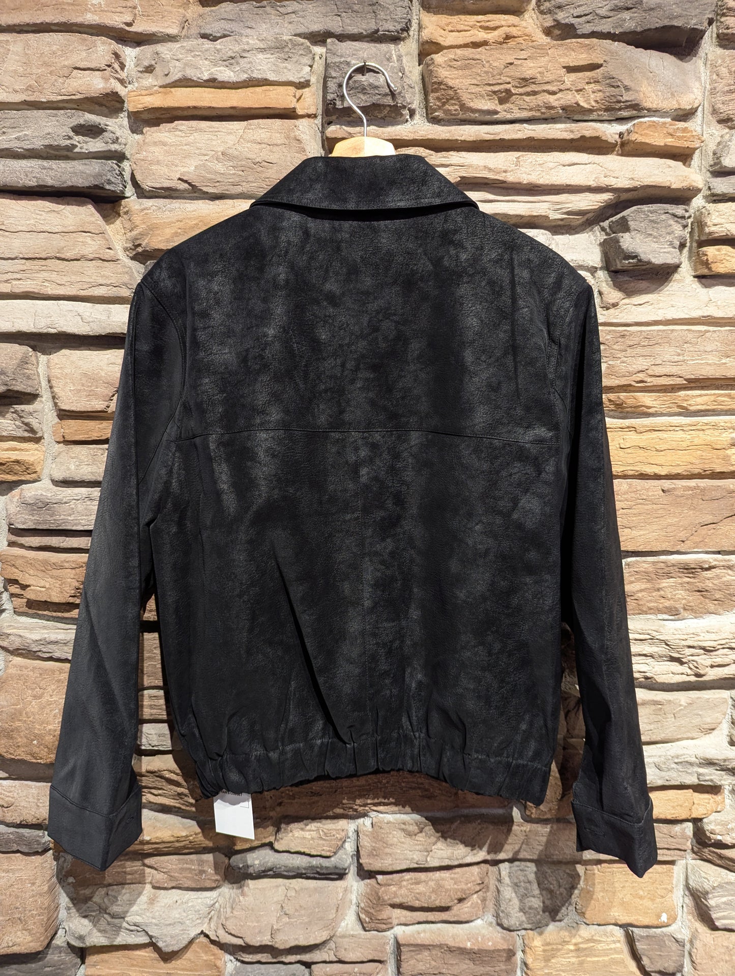 Button Up Vegan Suede Jacket