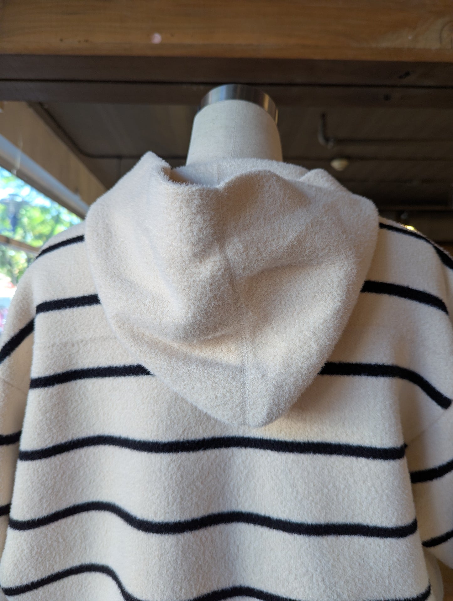Striped Jacket with Hood