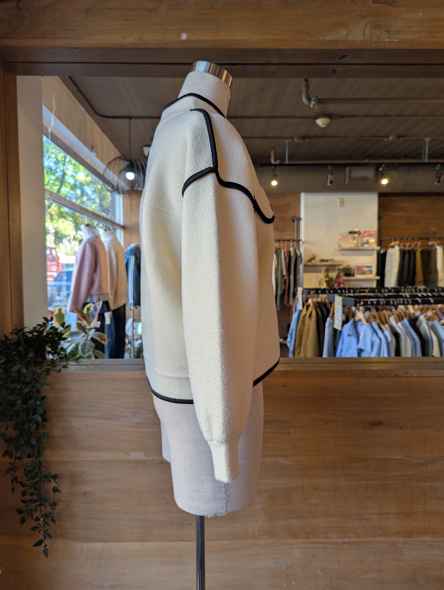 Contrast Trim Jacket