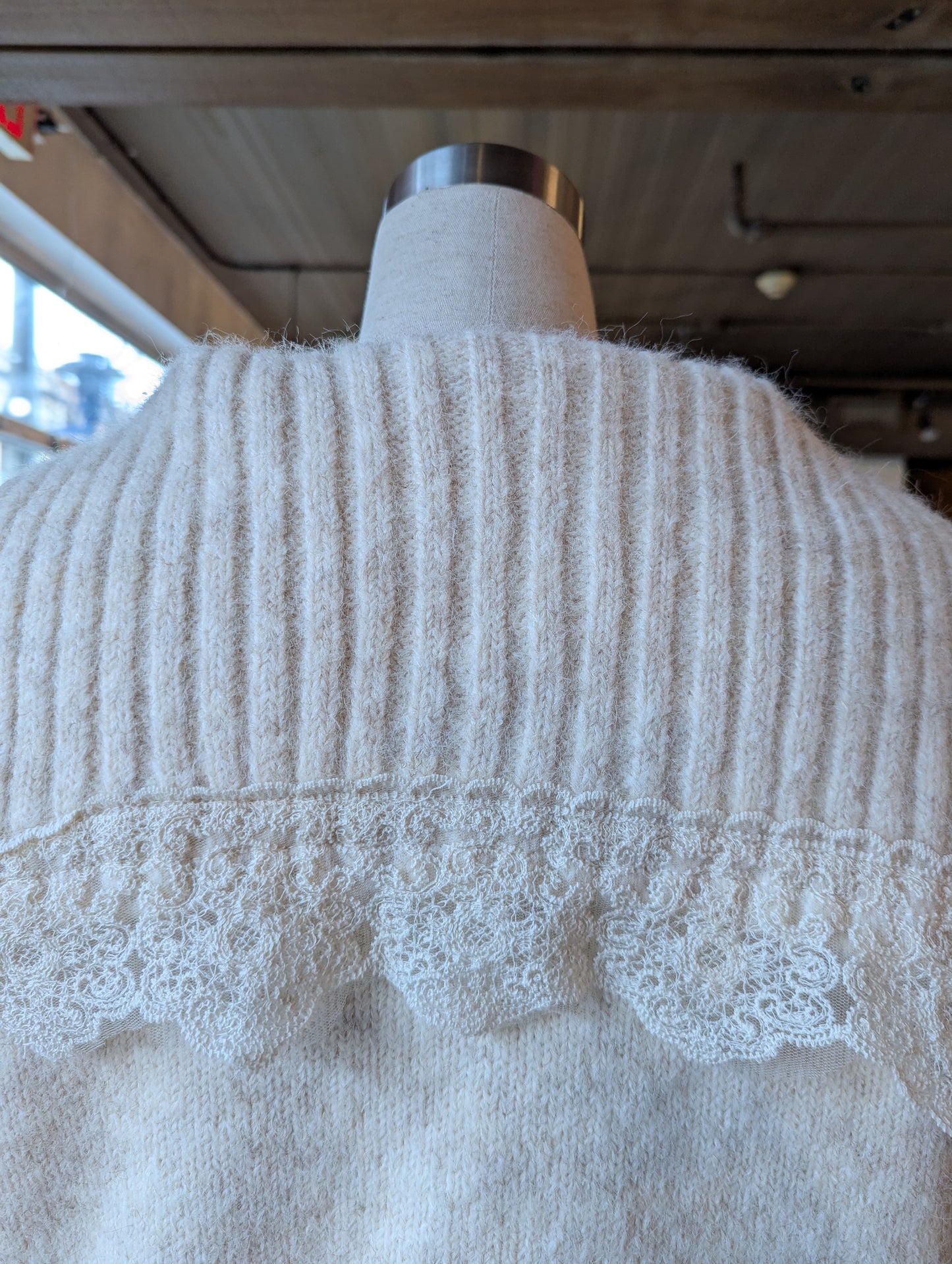 Ruffle Sailor Collar Cardigan