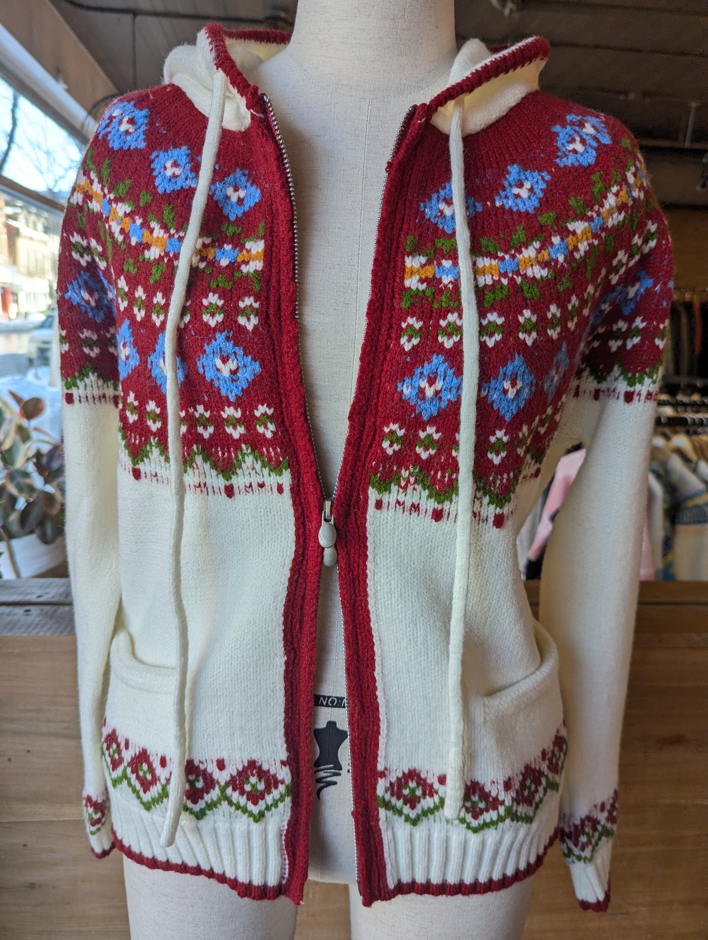 Fair Isle Hooded Knit