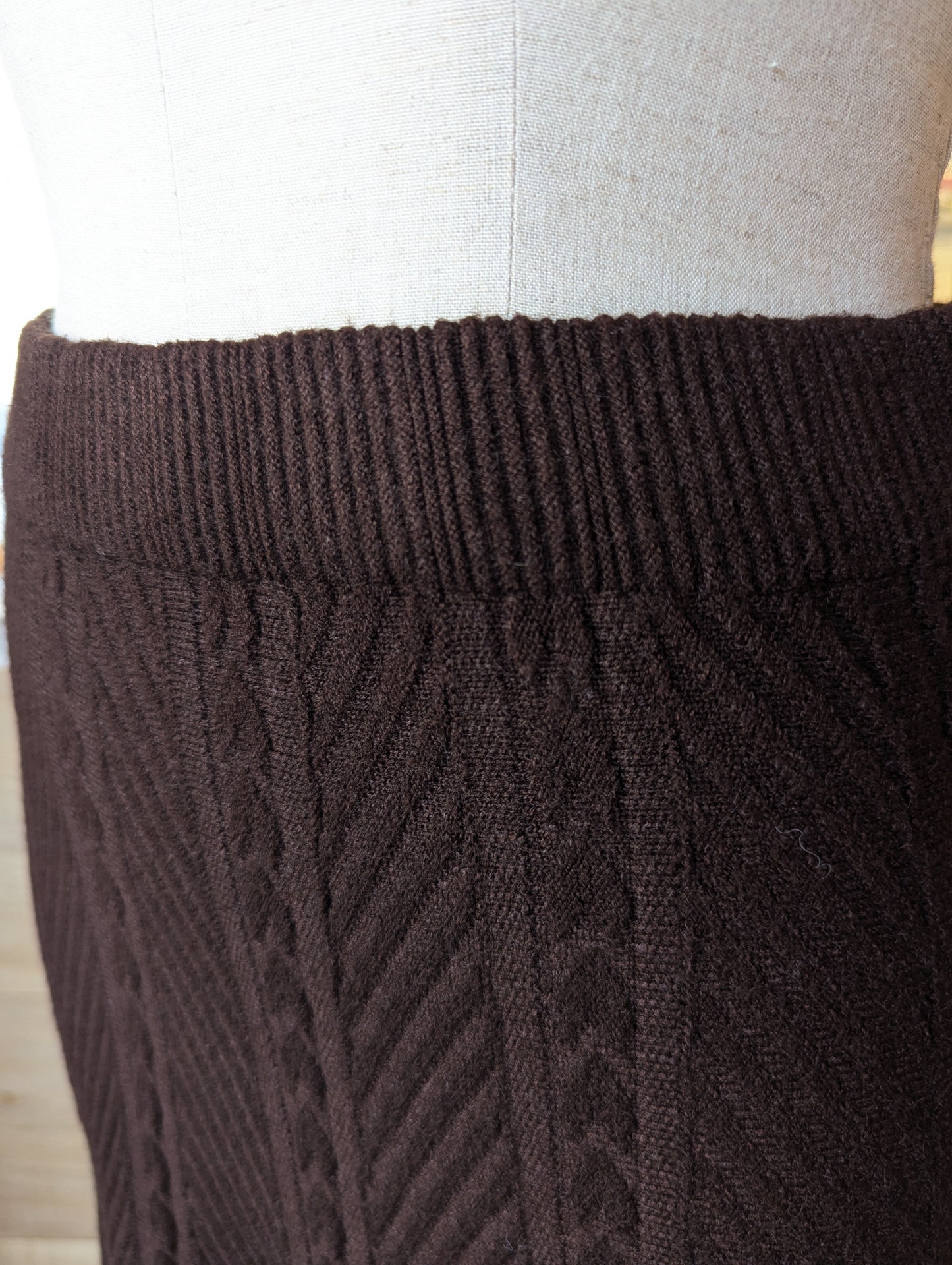 Herringbone Knit Maxi Skirt