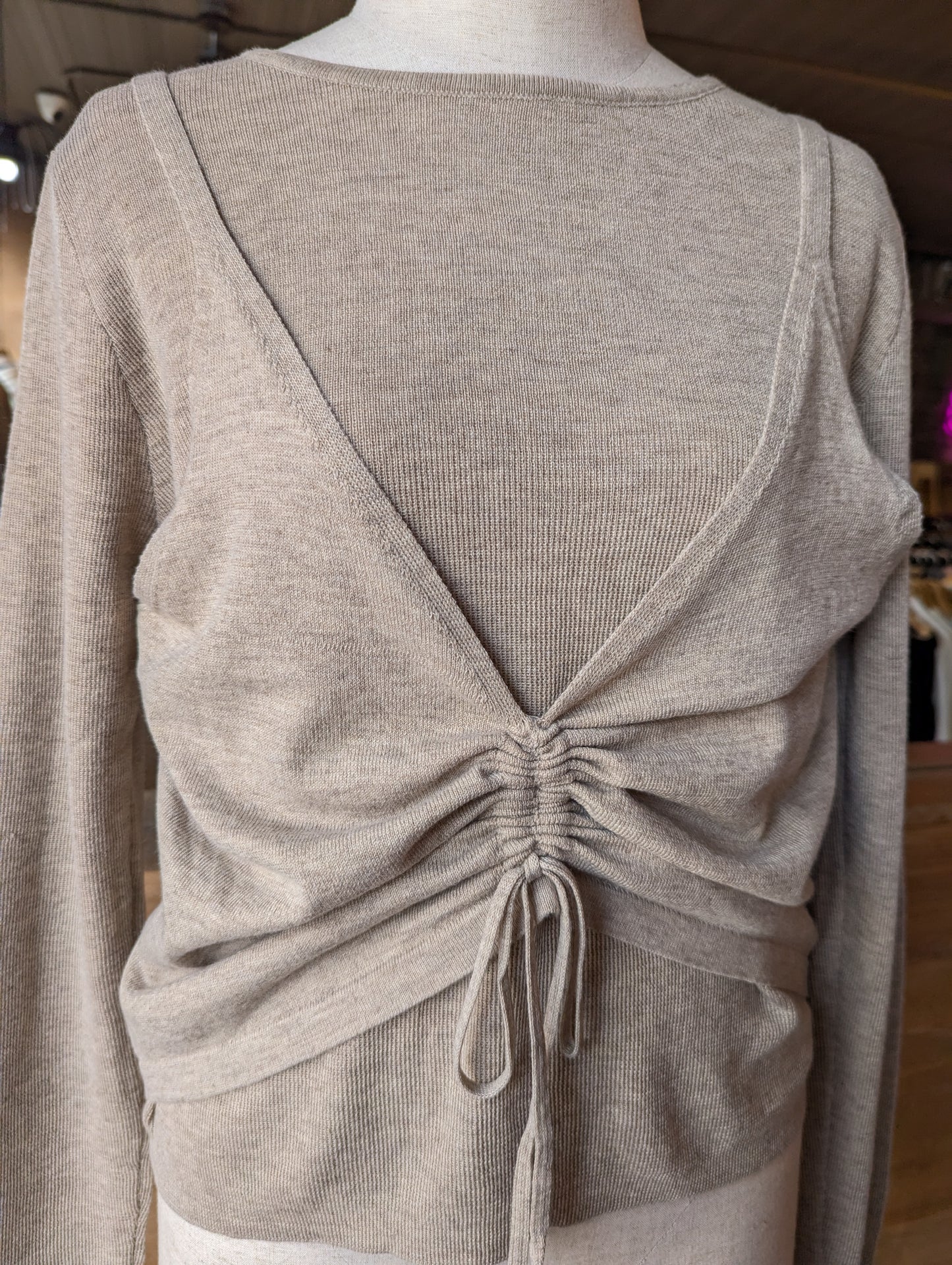 Everyday Chic Ruched Knit Top