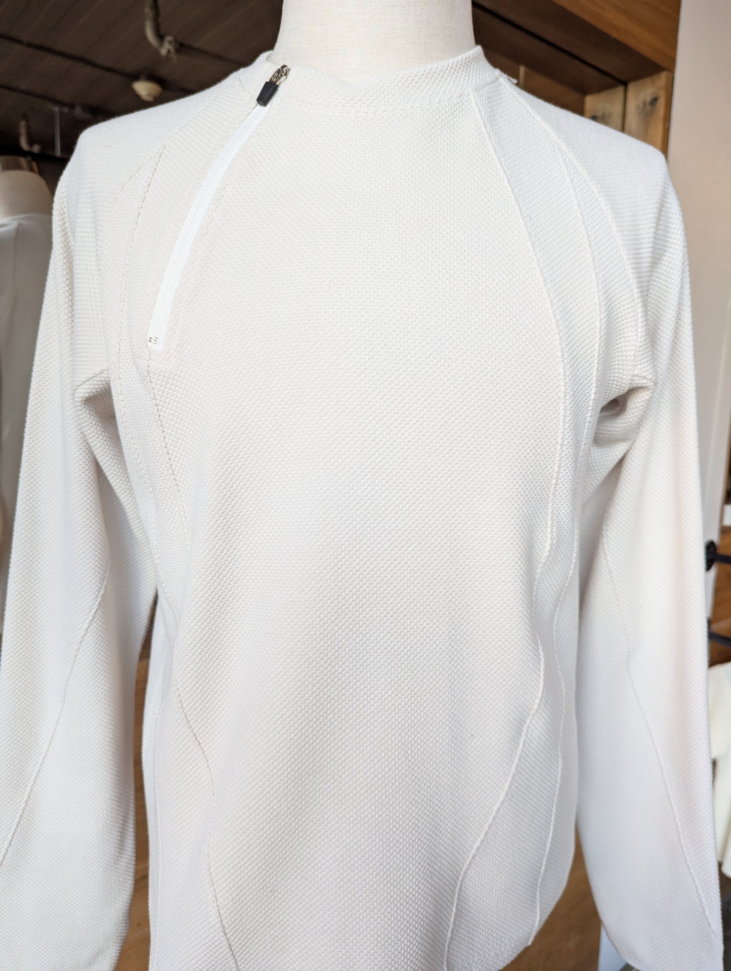 Zipper Collar Sweatshirt