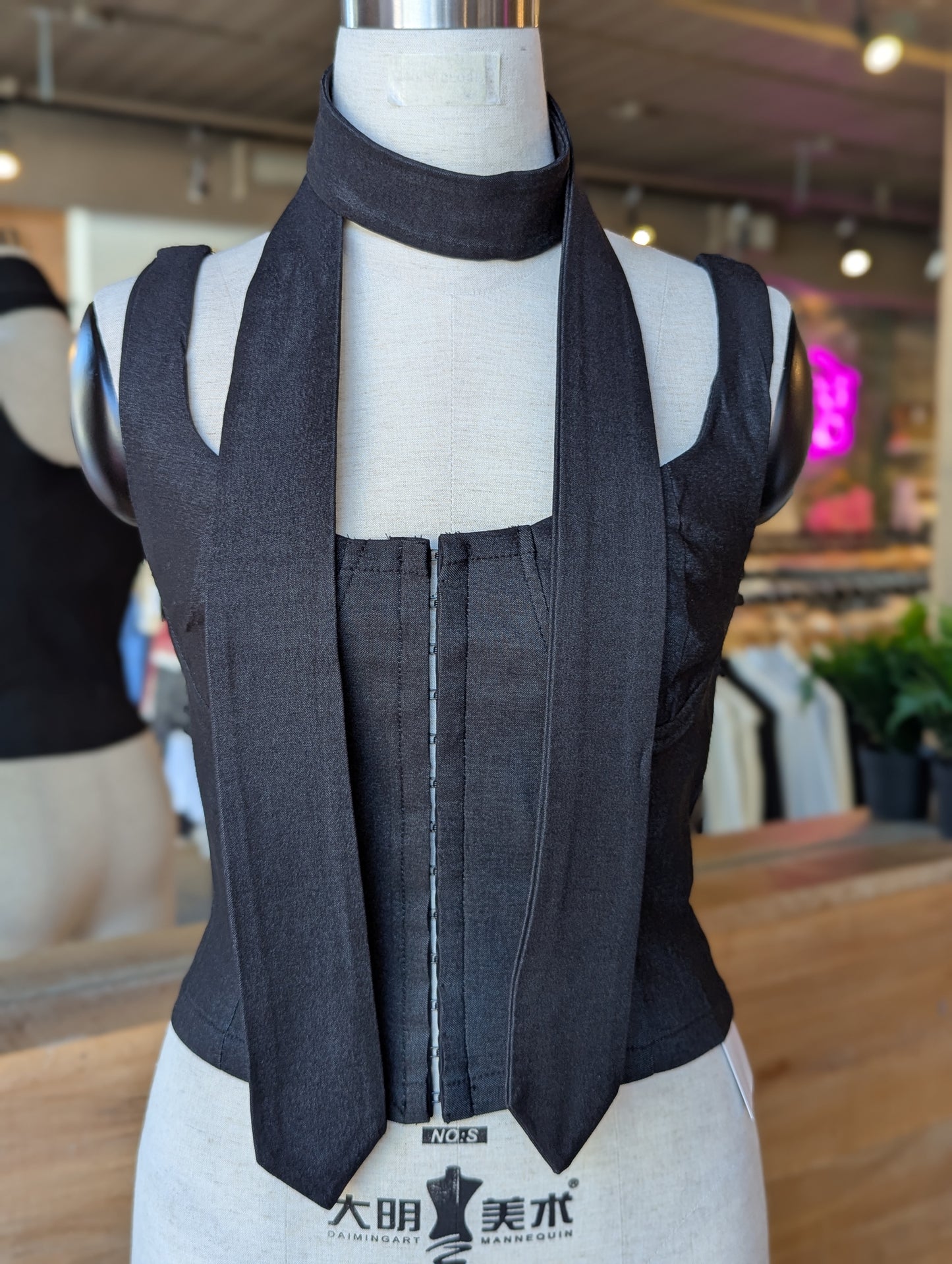 Hourglass Corset and Tie Set