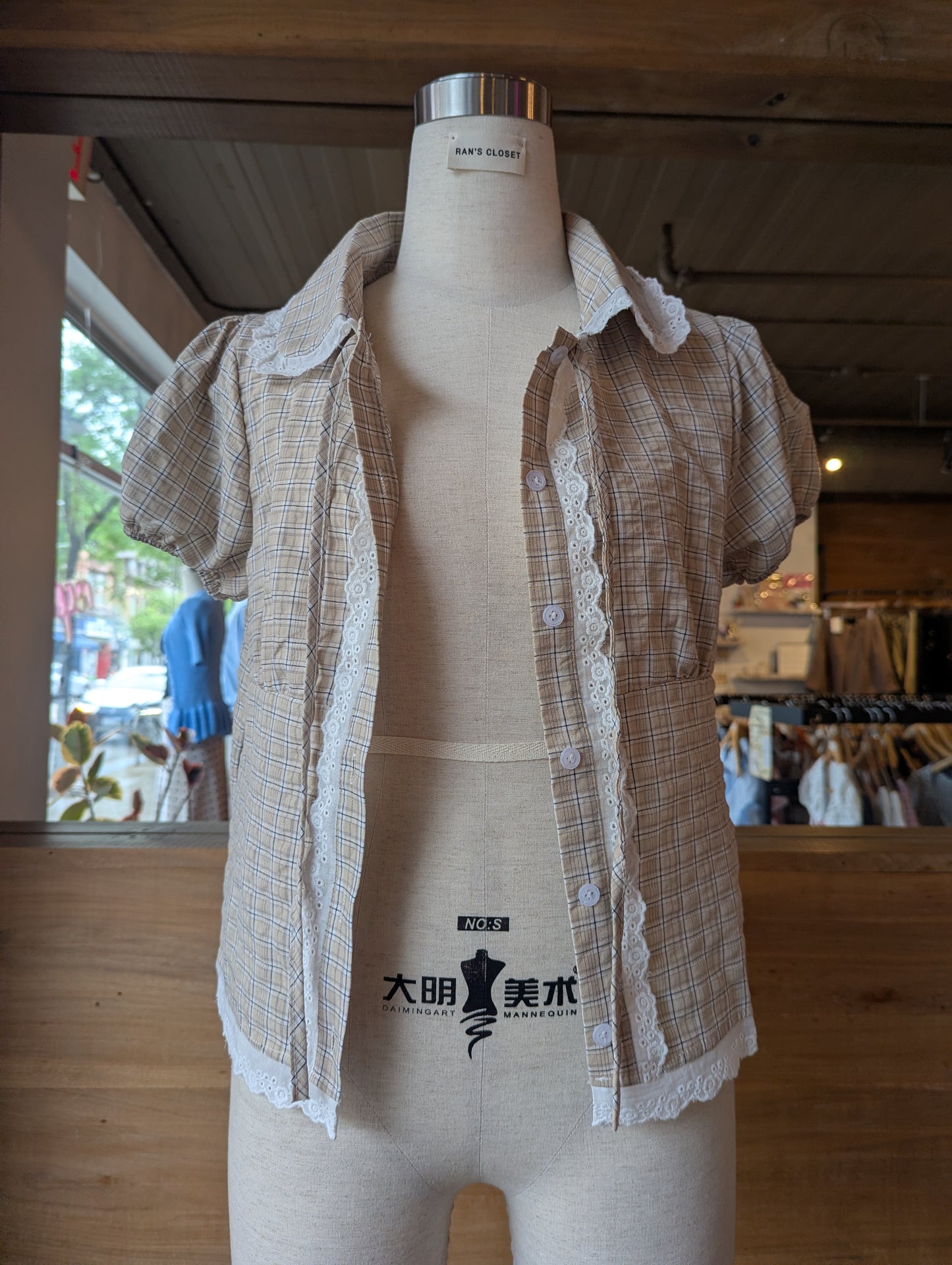 Storybook Romance plaid Top