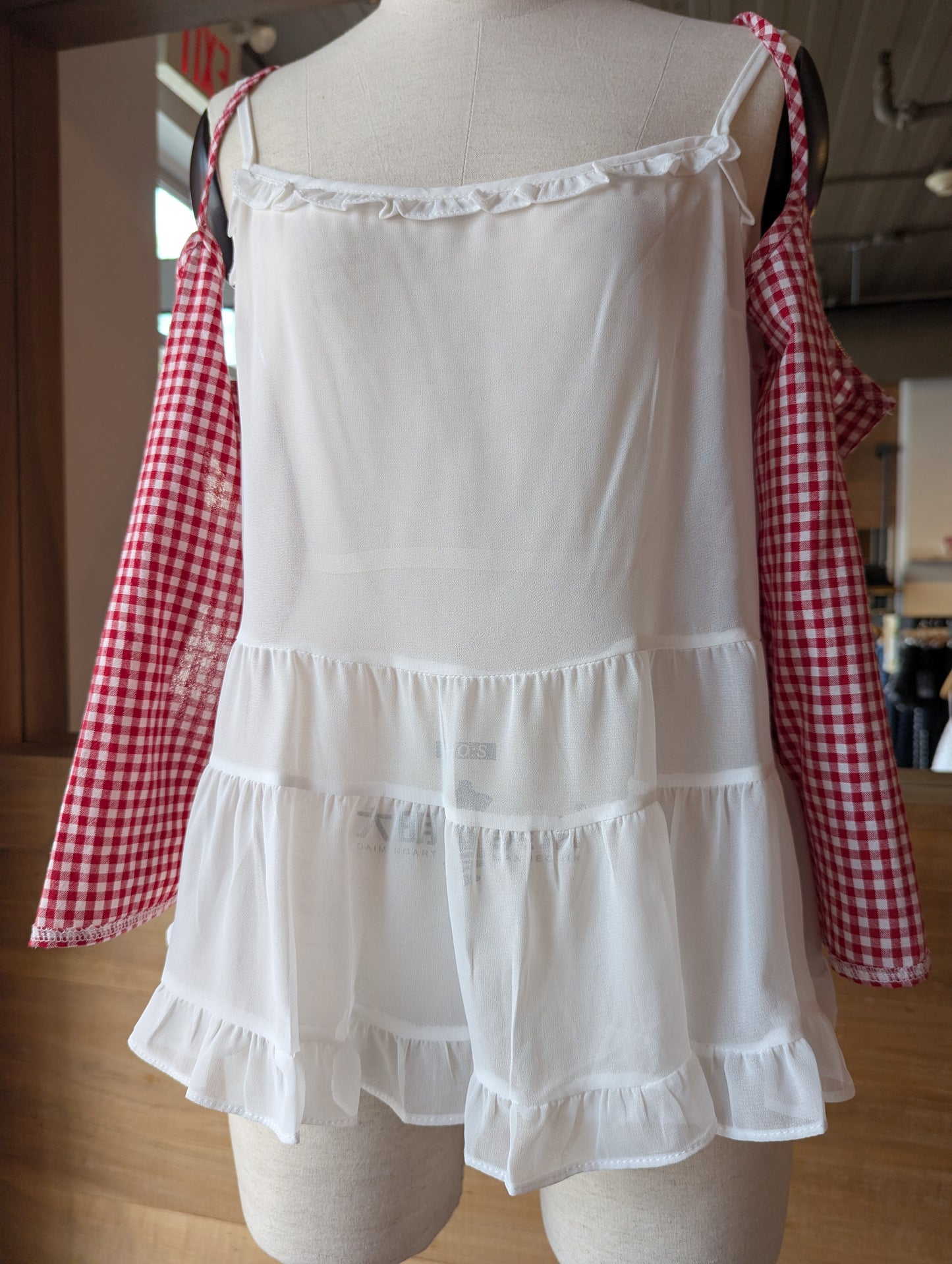 Picnic Daydream Layered Gingham Tank Top