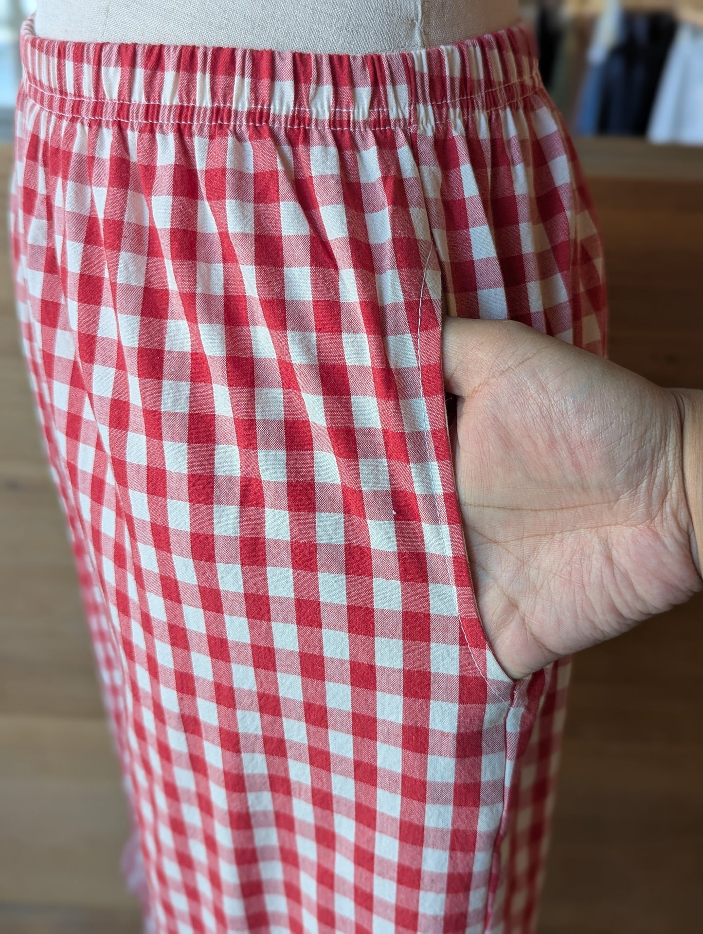 Gingham Picnic Capri
