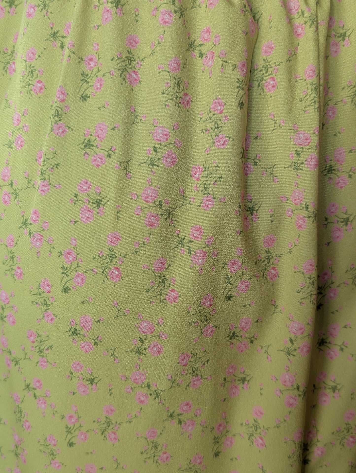 Honeysuckle Floral Slit Midi Skirt