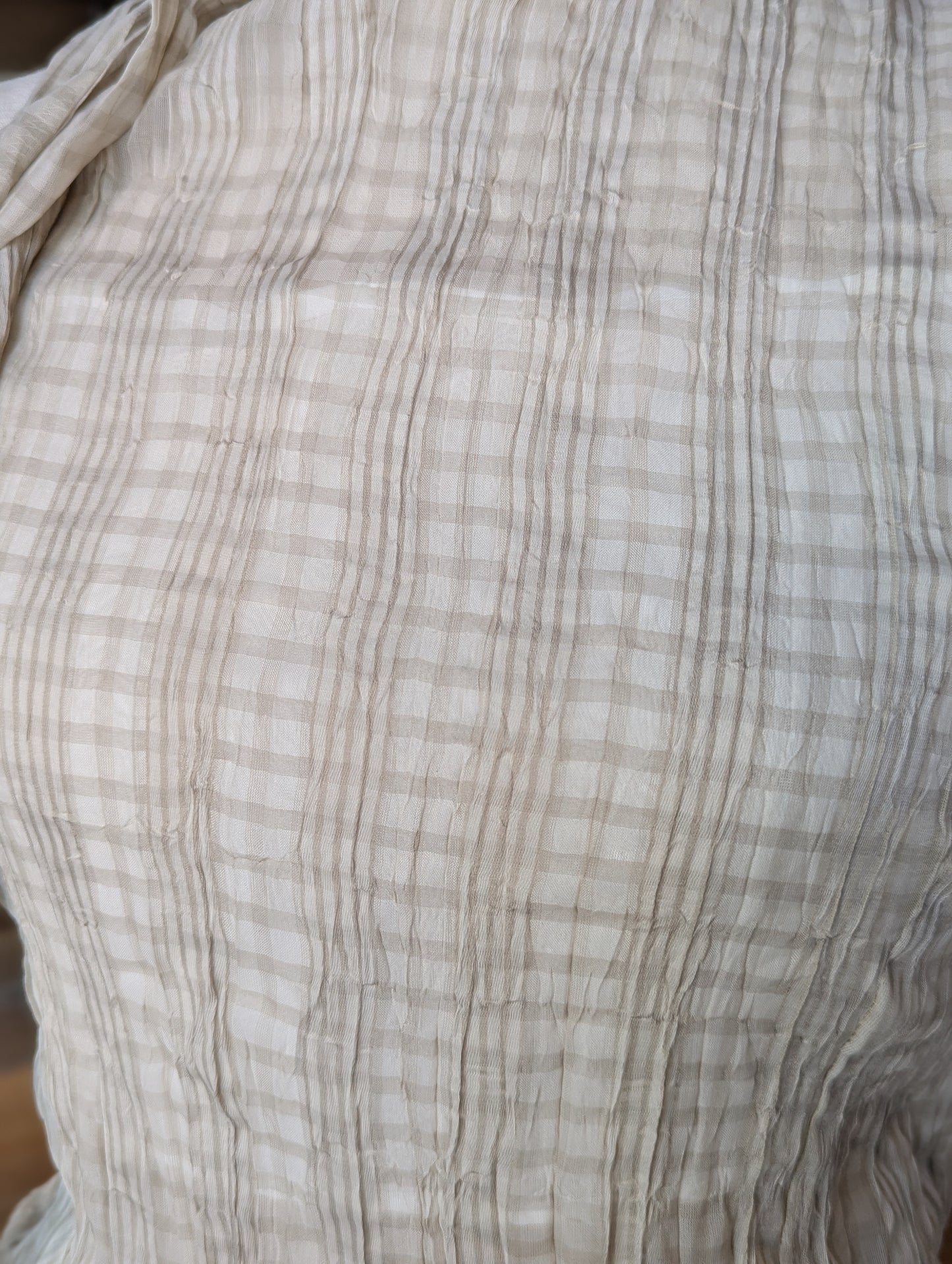 Cappuccino Cloud Tie-Neck Tank Top