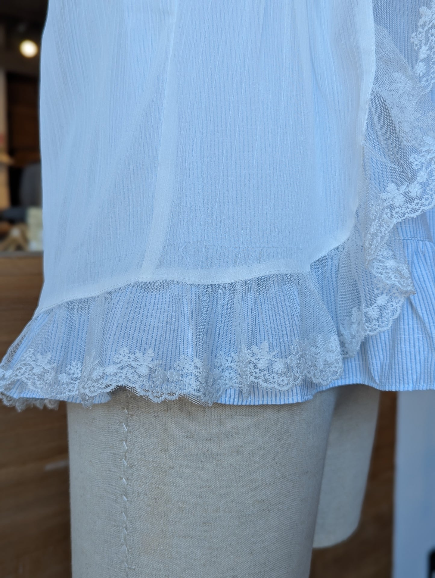 Checkmate Lace and Layer Top